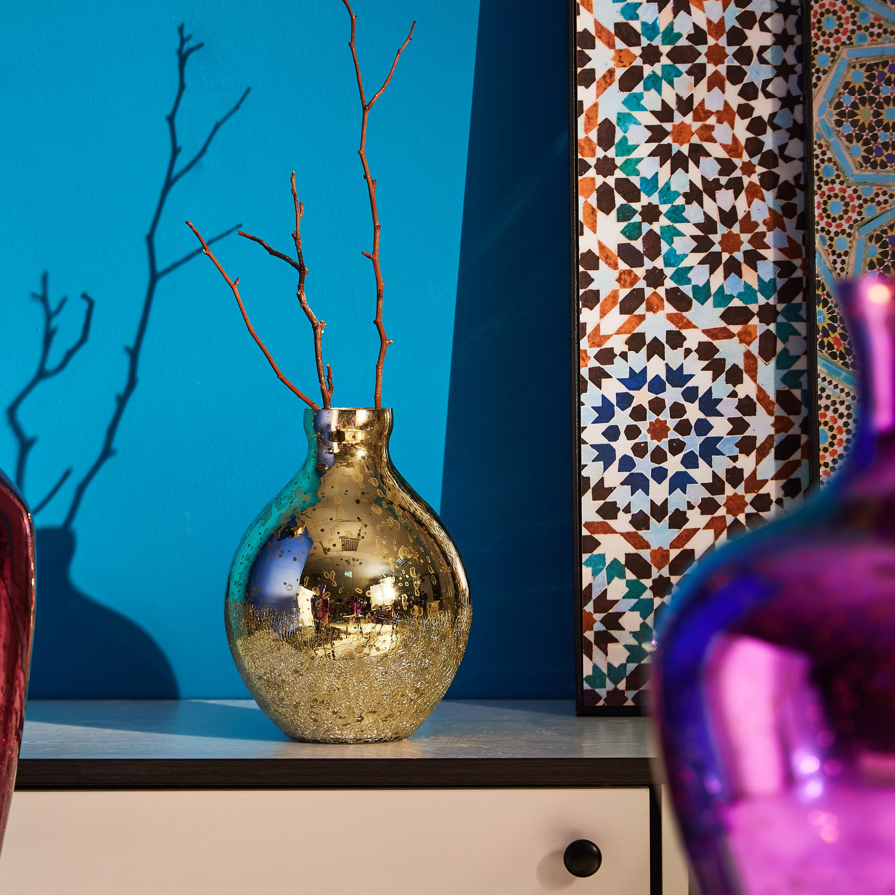 مزهرية زجاجية من أهانا-hbxbedroom-decorandaccessories-vases-image-1