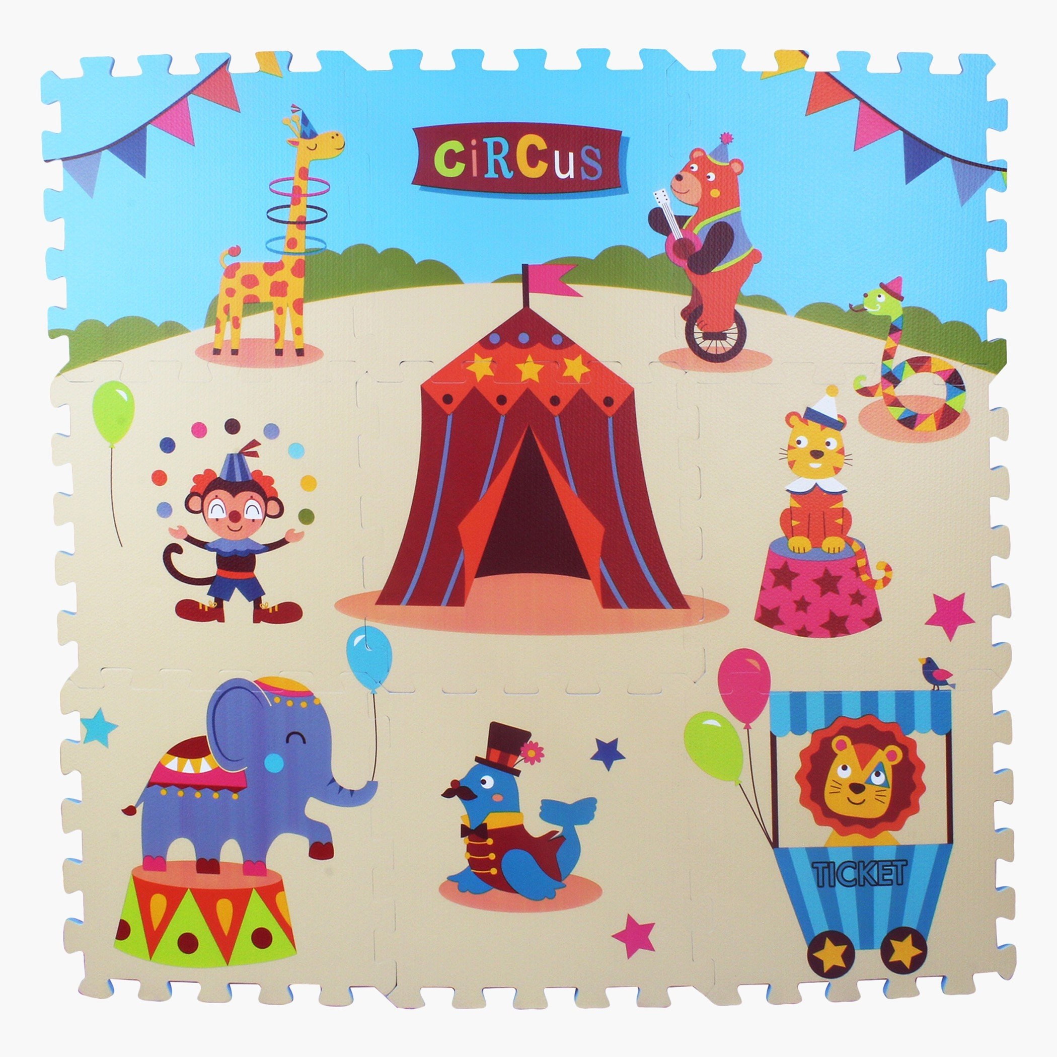سجادة بازل السيرك من 9 قطع من جوي - 30x30 سم-hbxhomeware-hbxkidsandyouth-image-2