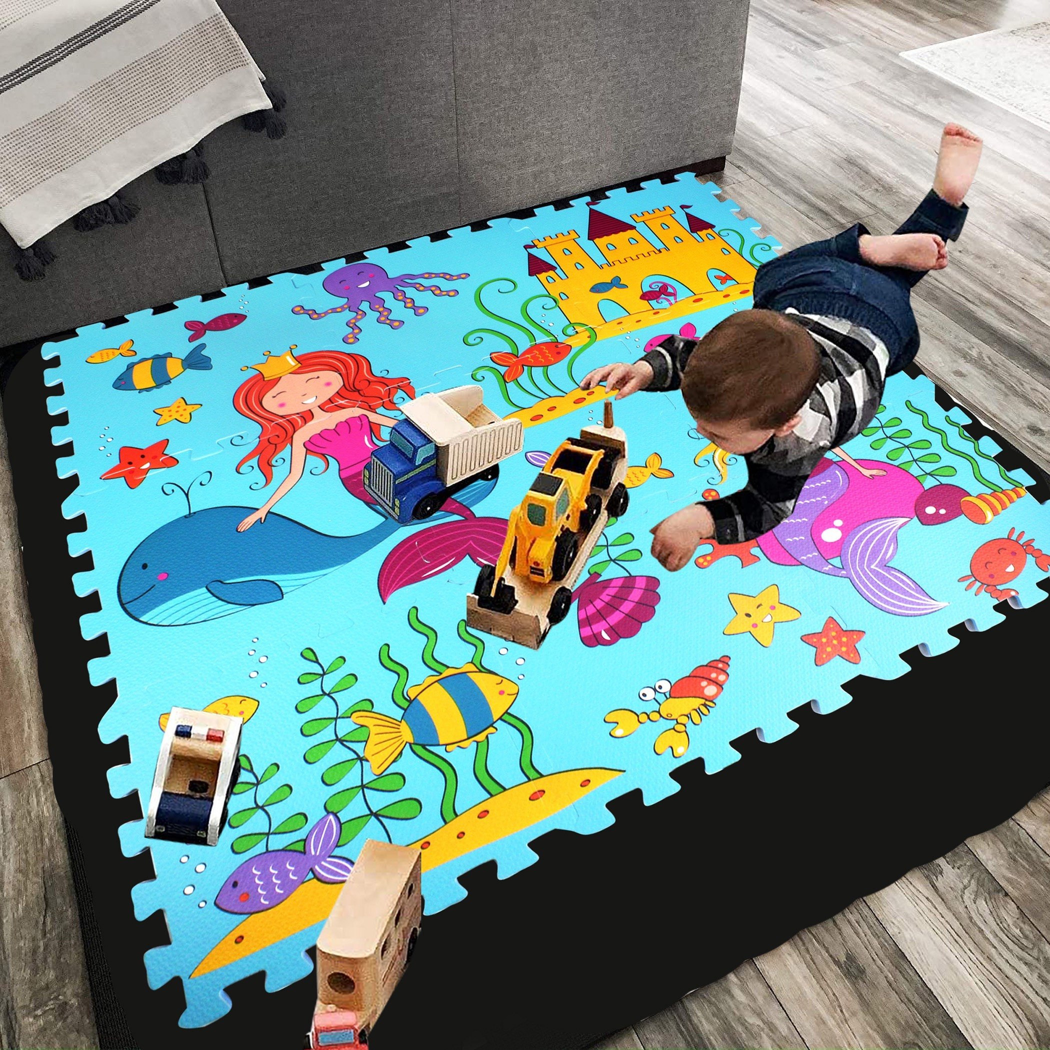 سجادة بازل برنسيس من 9 قطع من جوي - 30x30 سم-hbxhomeware-hbxkidsandyouth-image-1