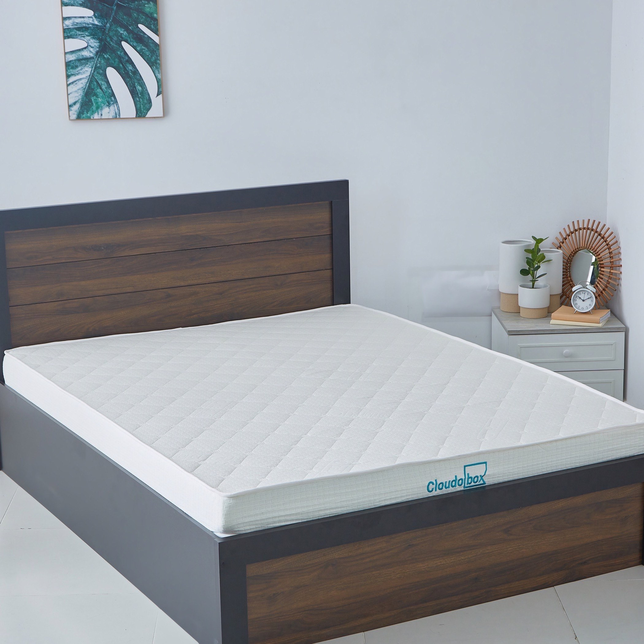 مرتبة كوين إسفنج رول باك من آي كلاود بوكس - 150x200x15 سم-hbxbedroom-mattresses-queen-image-2