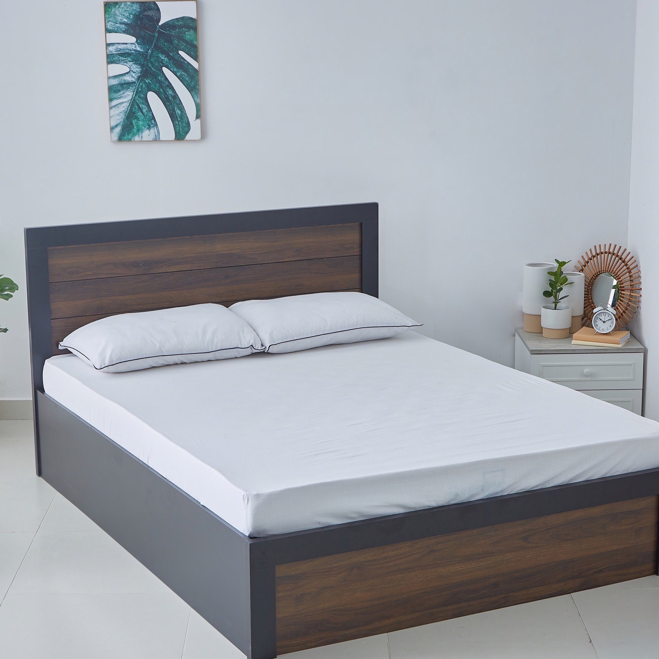 مرتبة كوين إسفنج رول باك من آي كلاود بوكس - 150x200x15 سم-hbxbedroom-mattresses-queen-image-8