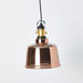 Mateo Rose Gold Ceiling Lamp with Glass Pendant - 24x34 cm-Ceiling Lamps-thumbnail-4