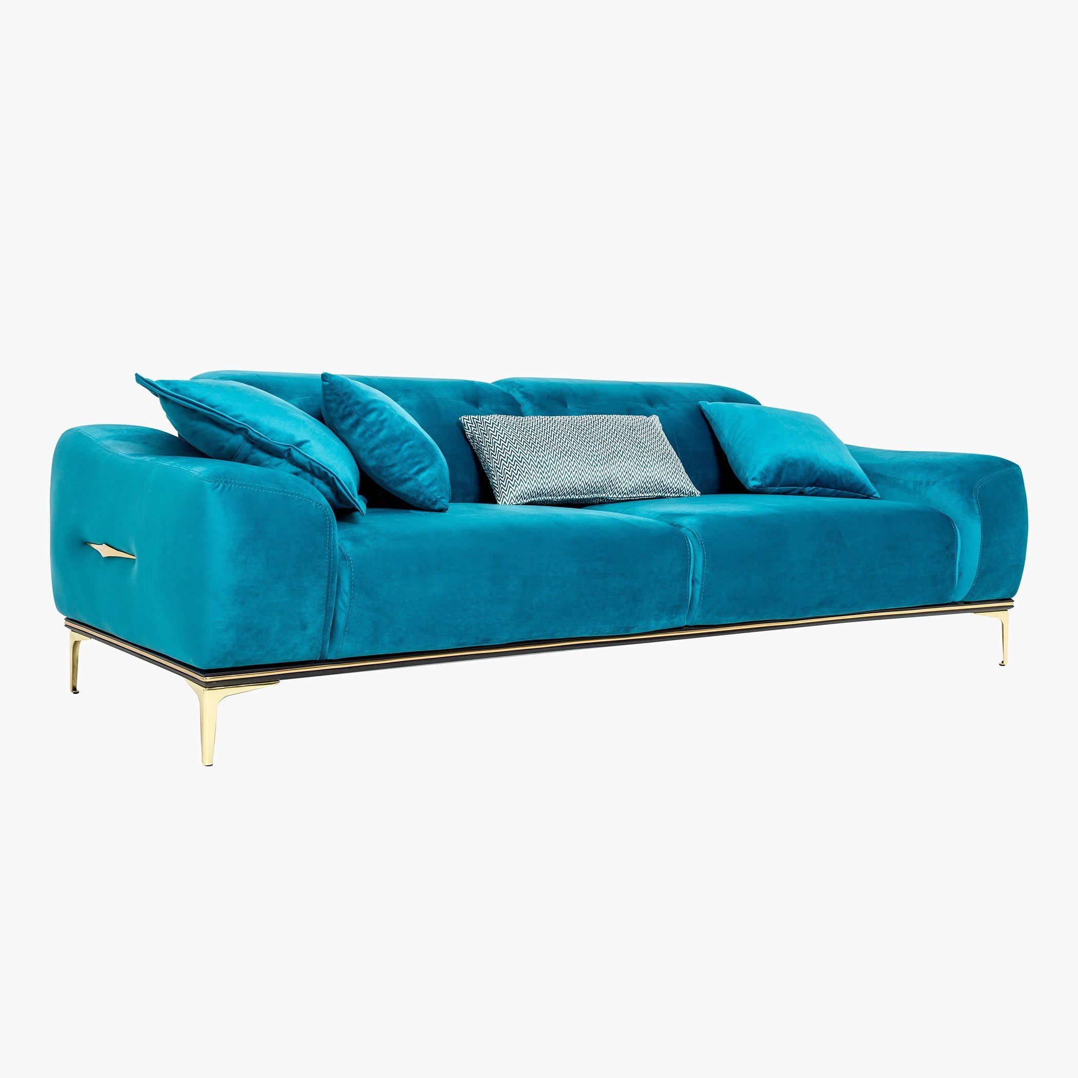 كنبة سرير مخمليّة 3 مقاعد مع 4 وسائد من إيستر-hbxlivingroom-sofasandarmchairs-sofas-image-3