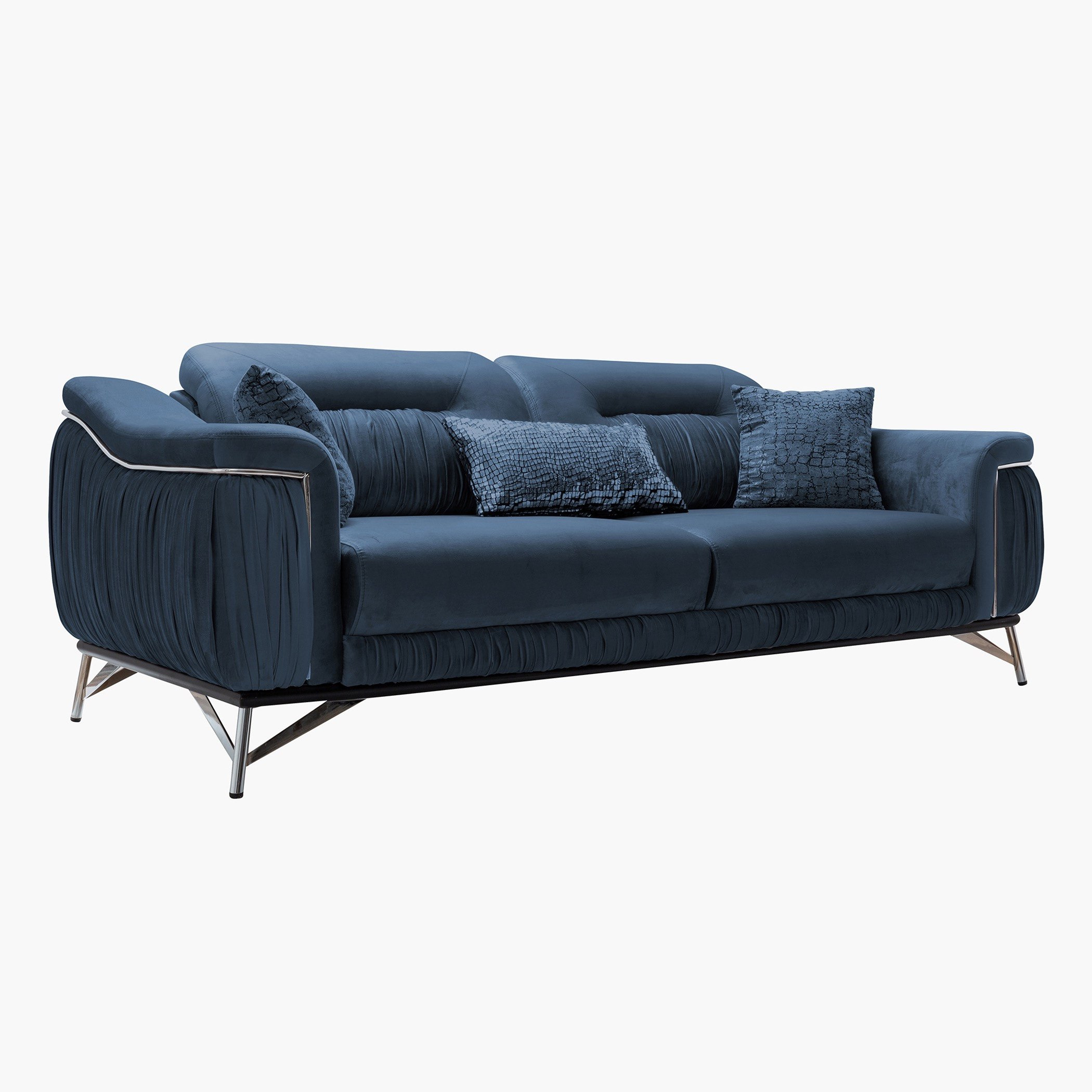 كنبة سرير مخمليّة 3 مقاعد مع 3 وسائد من إيفيلين-hbxlivingroom-sofasandarmchairs-sofas-image-3