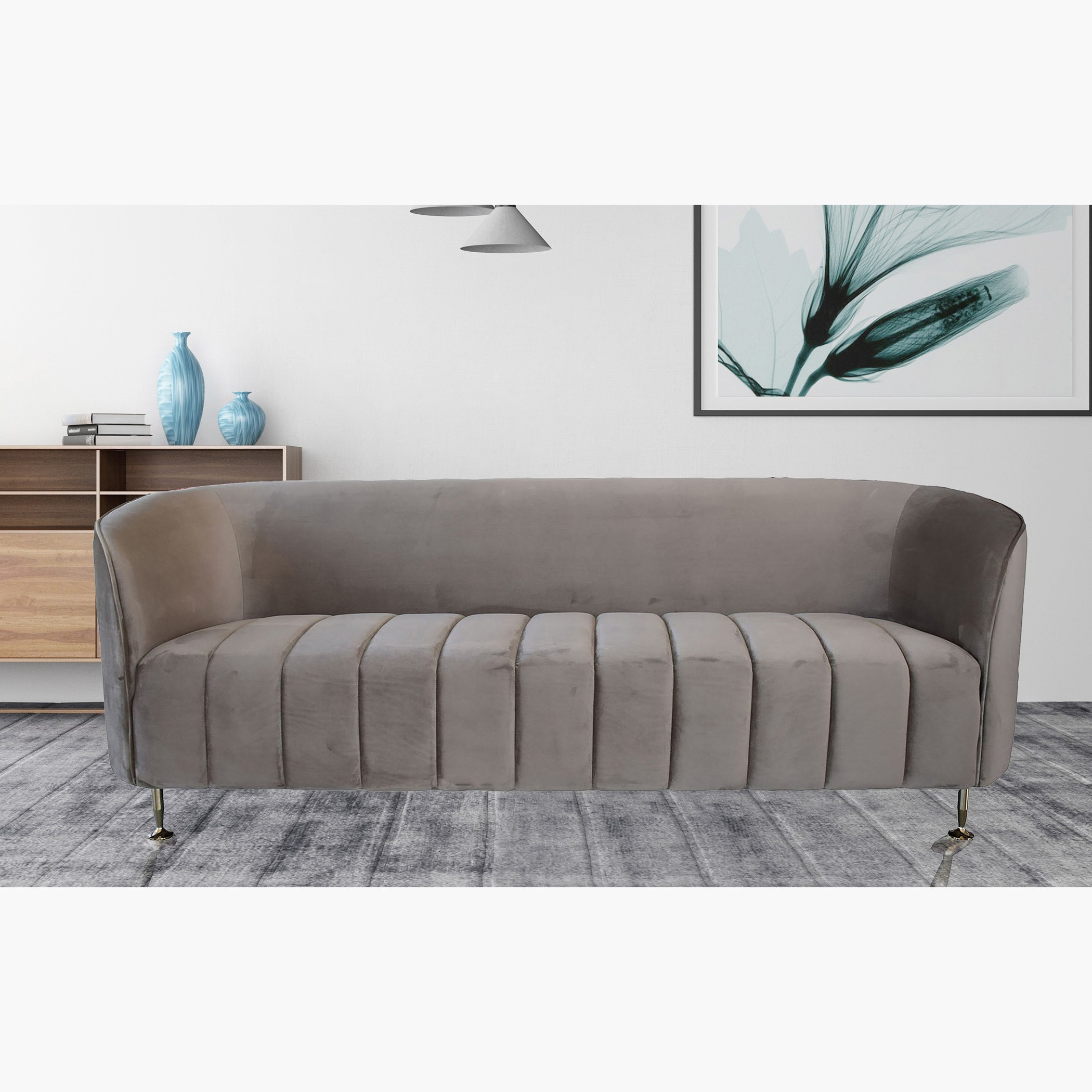 كنبة مخمليّة 3 مقاعد من آثينا-hbxlivingroom-sofasandarmchairs-sofas-image-1