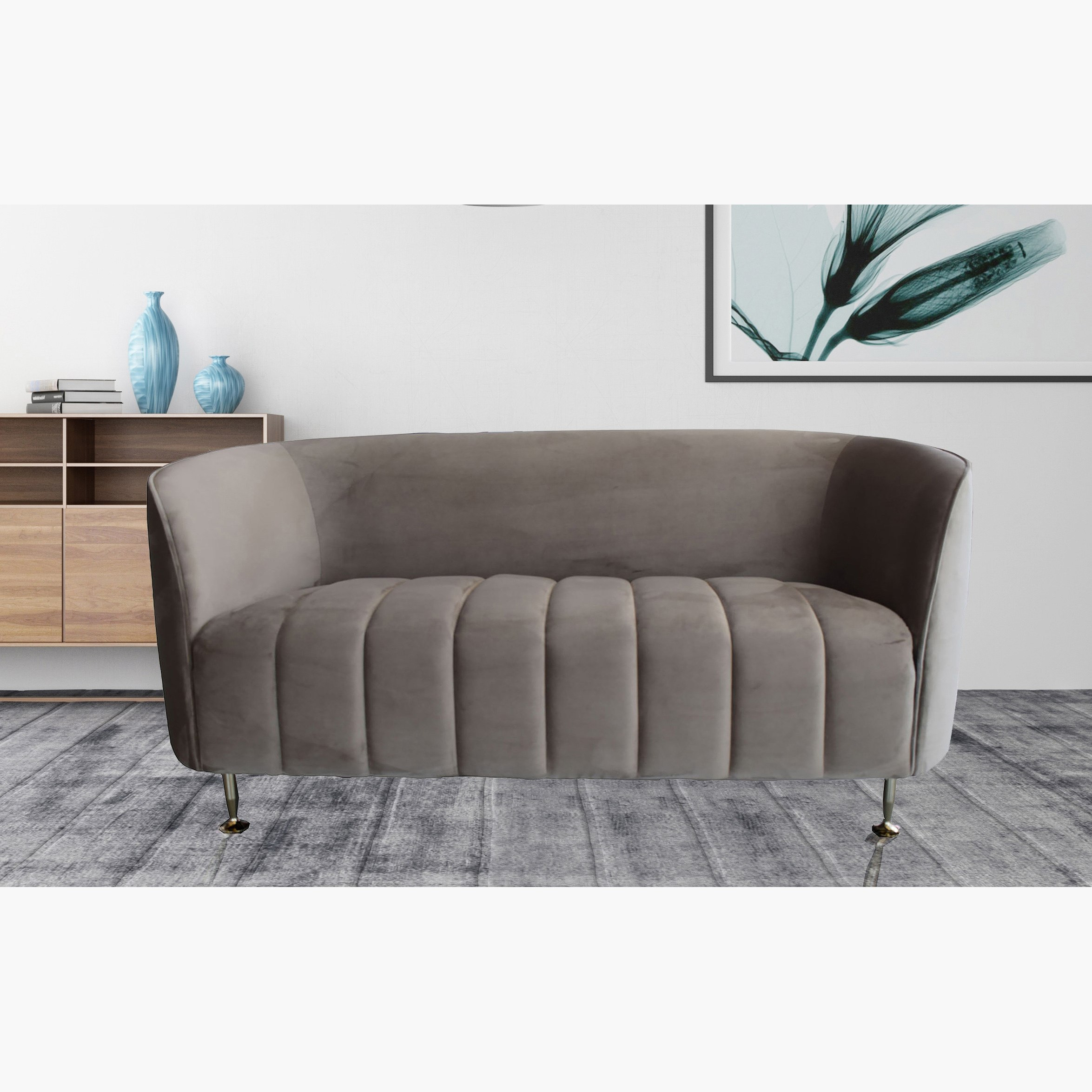 كنبة مخمليّة مقعدين من آثينا-hbxlivingroom-sofasandarmchairs-sofas-image-1