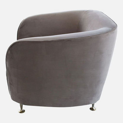 Athena 1-Seater Velvet Sofa-Armchairs-image-4