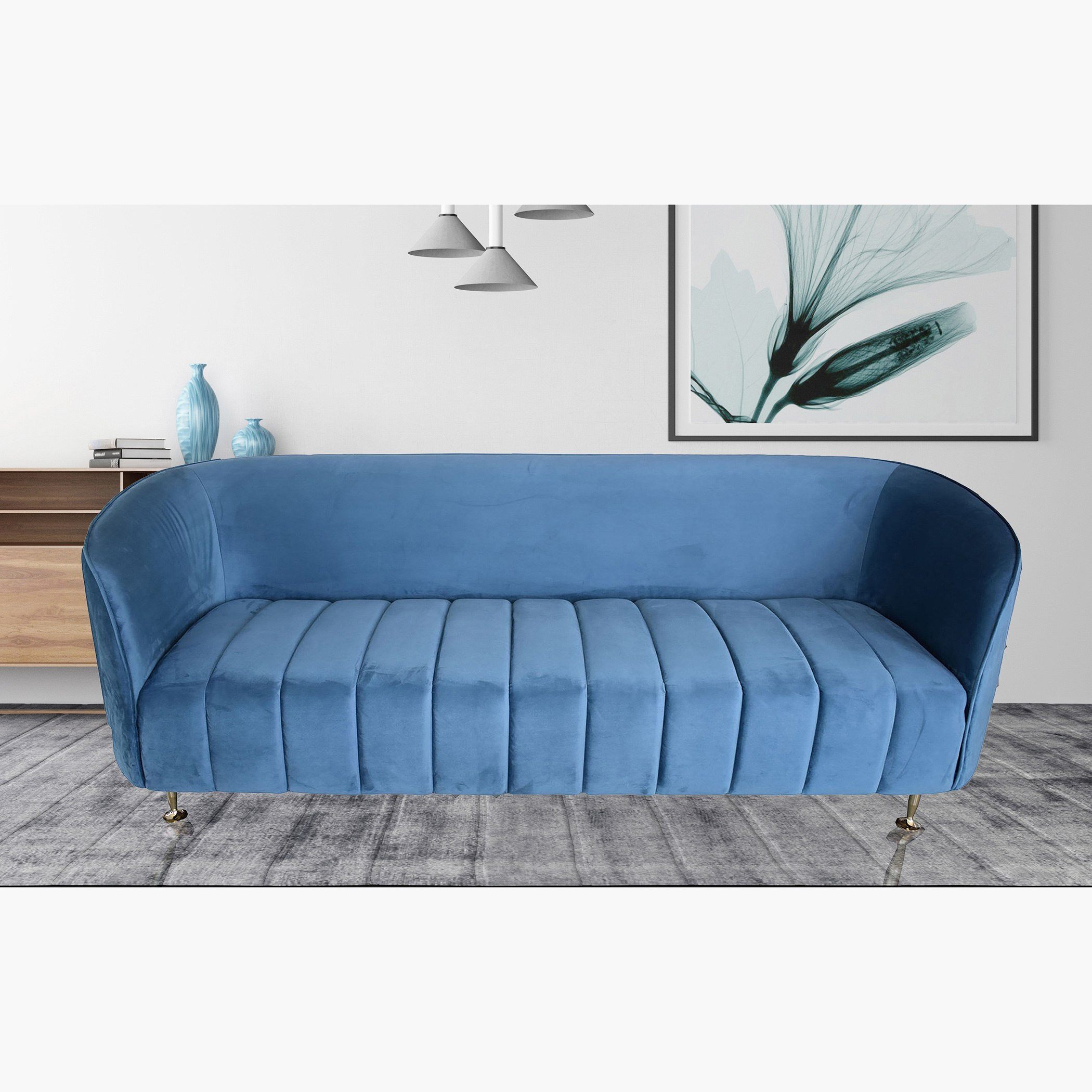 كنبة مخمليّة 3 مقاعد من آثينا-hbxlivingroom-sofasandarmchairs-sofas-image-1