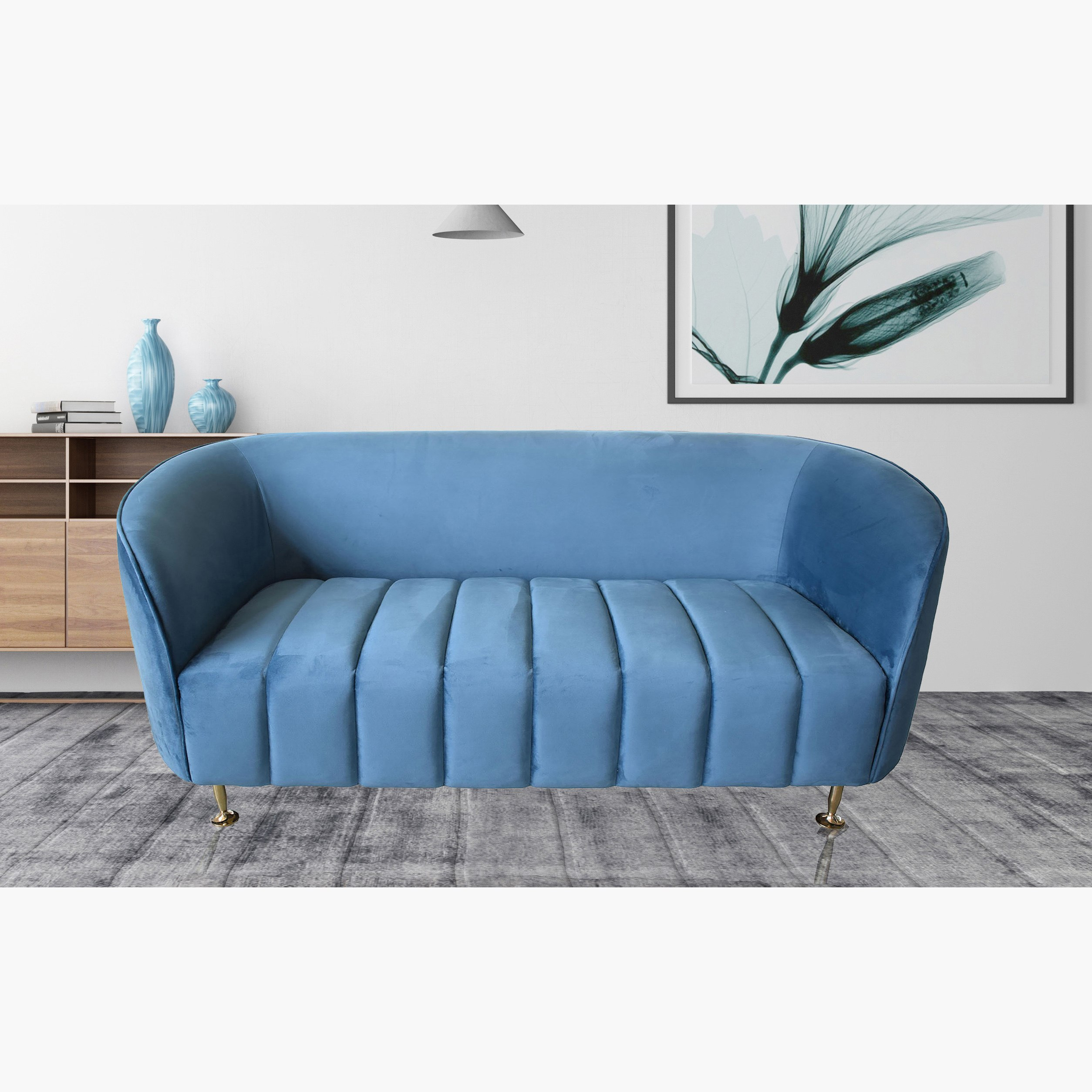 كنبة مخمليّة مقعدين من آثينا-hbxlivingroom-sofasandarmchairs-sofas-image-1