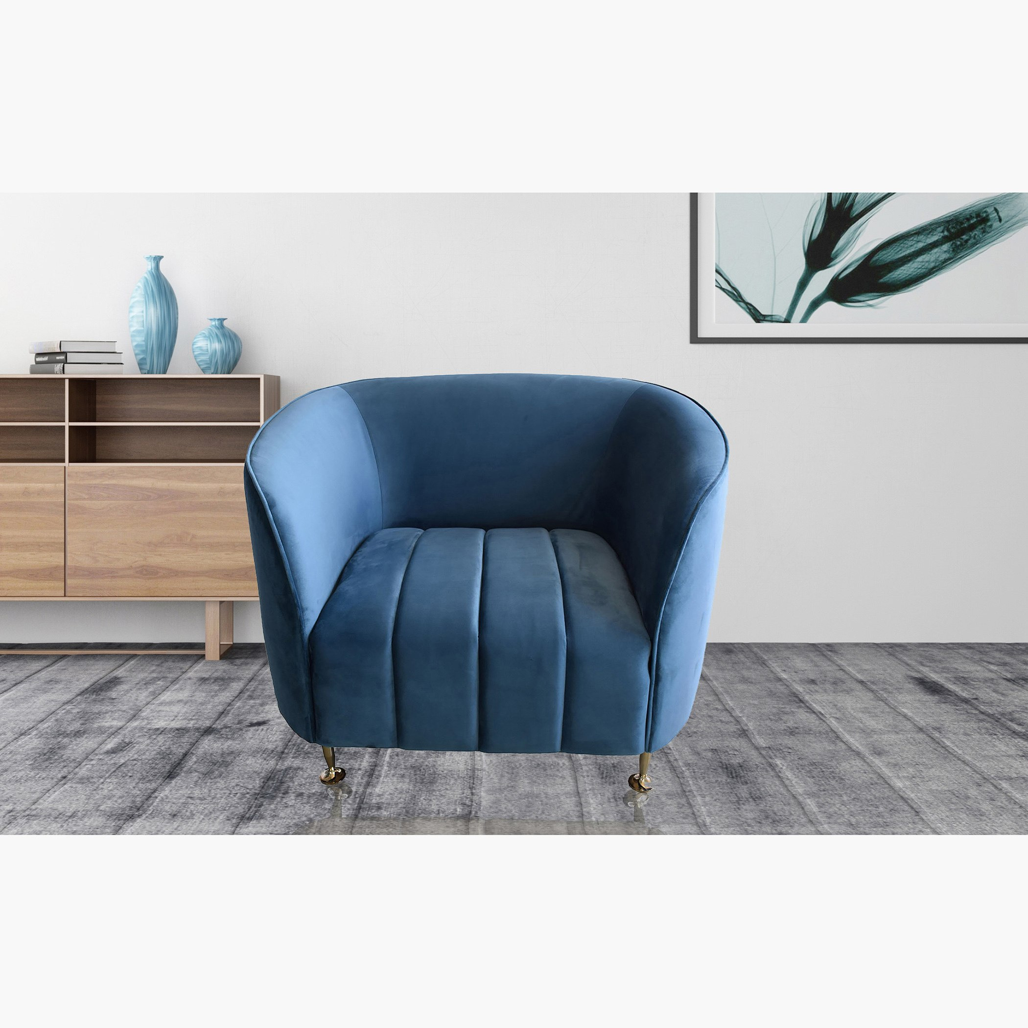 كنبة مخمليّة مقعد واحد من آثينا-hbxlivingroom-sofasandarmchairs-sofas-image-1