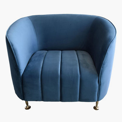 Athena 1-Seater Velvet Sofa