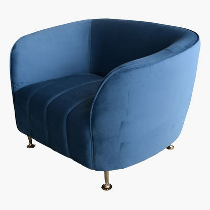 Athena 1-Seater Velvet Sofa