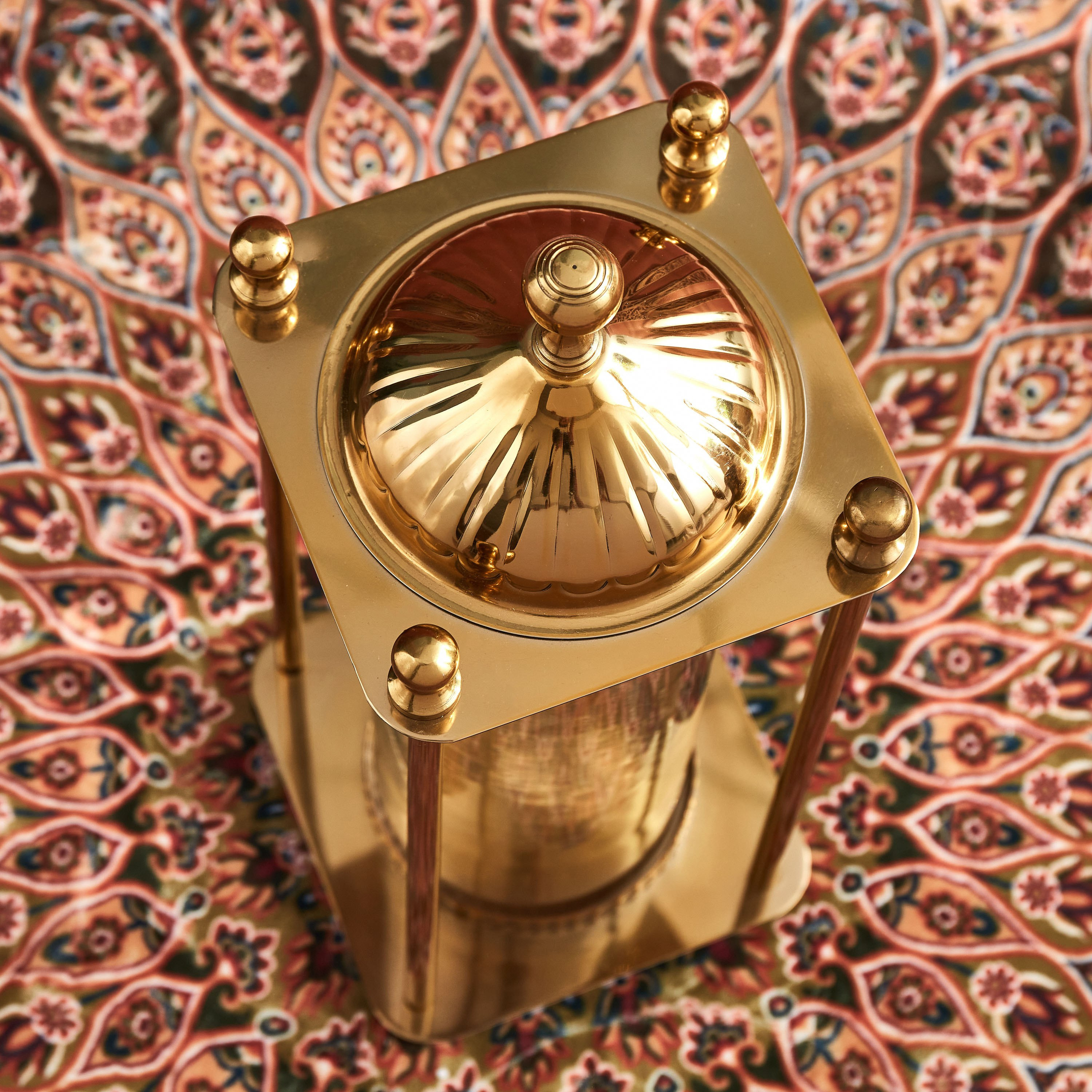 حامل شموع معدني بتصميم قبة من مهر - 15.4×15.4×35 سم-hbxlivingroom-decorandaccessories-candleholders-image-3