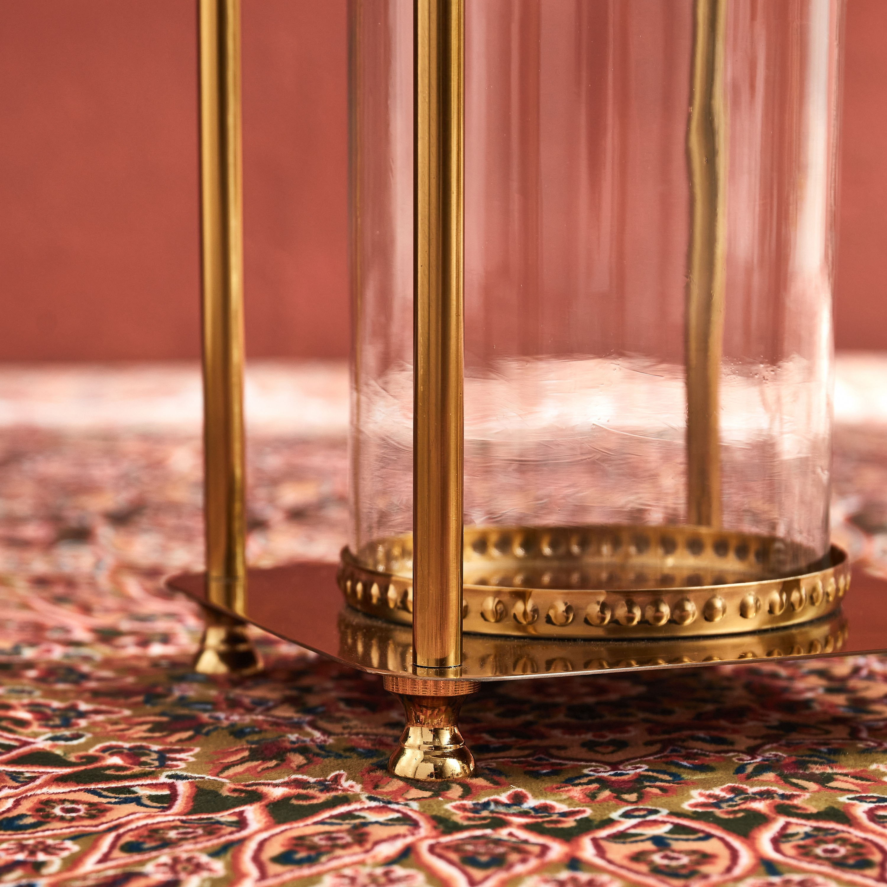 حامل شموع معدني بتصميم قبة من مهر - 15.4×15.4×35 سم-hbxlivingroom-decorandaccessories-candleholders-image-5