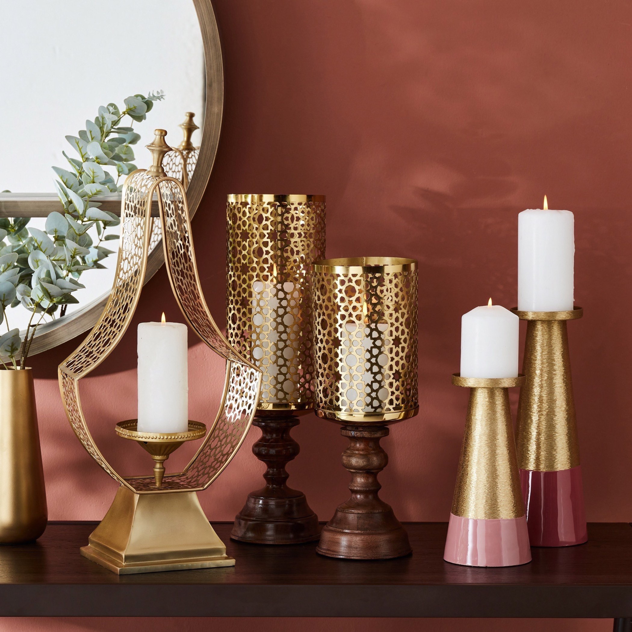 حامل شموع جاروخا معدني من مشربية - 49 سم-hbxlivingroom-decorandaccessories-candleholders-image-5