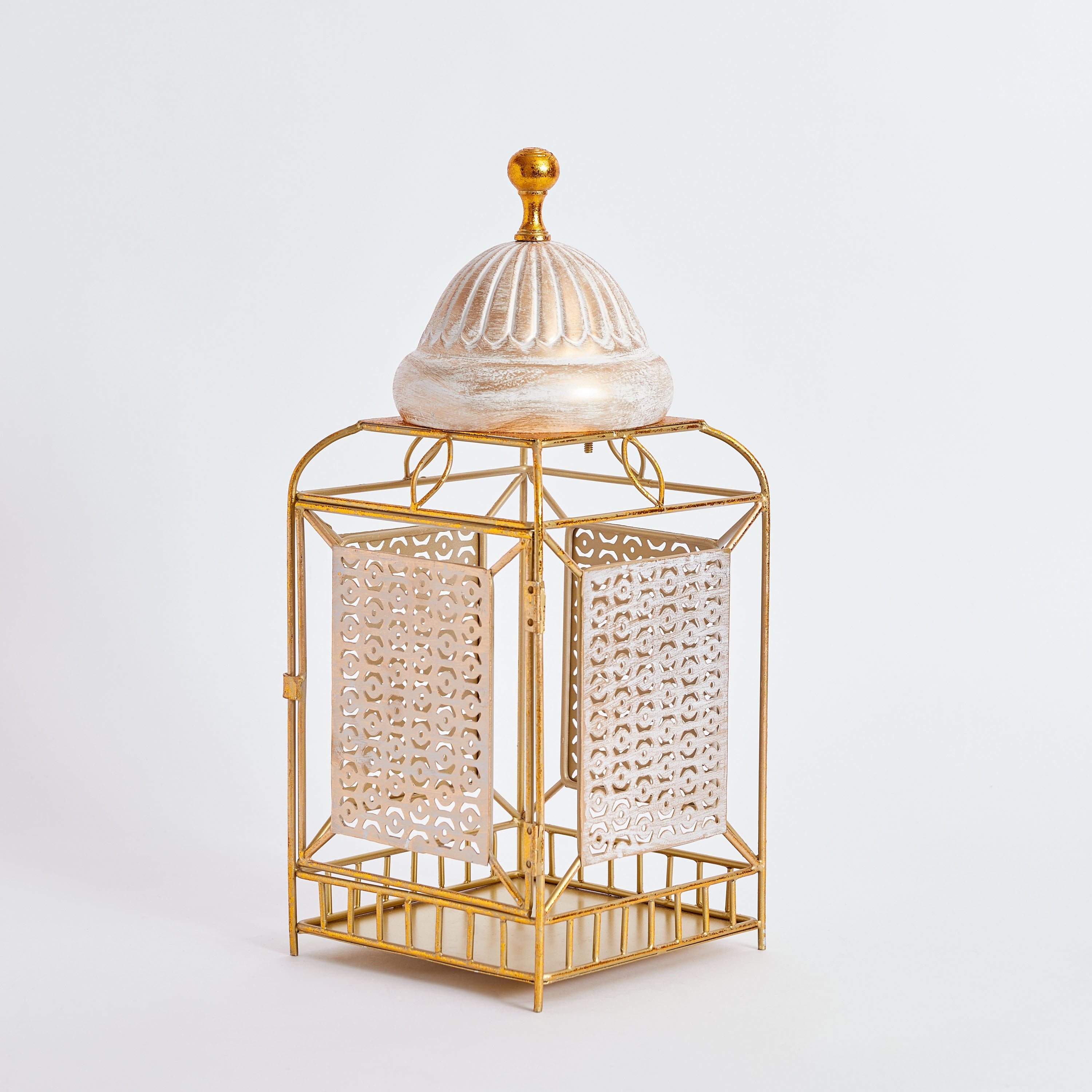 Mehr Metal Block Lantern - 17x17x39 cm-hbxdecorandfurnishings-homeaccessories-lanterns-image-9