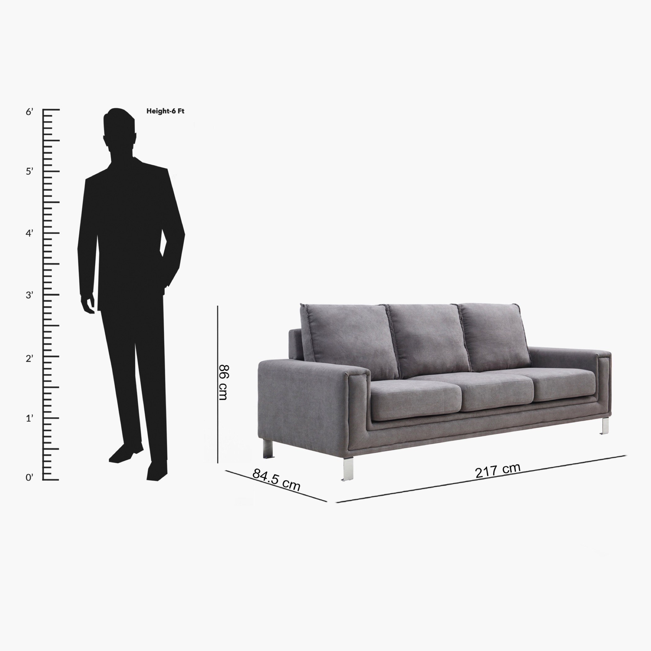 كنبة قماشيّة 3 مقاعد من كاستر-hbxlivingroom-sofasandarmchairs-sofas-image-8