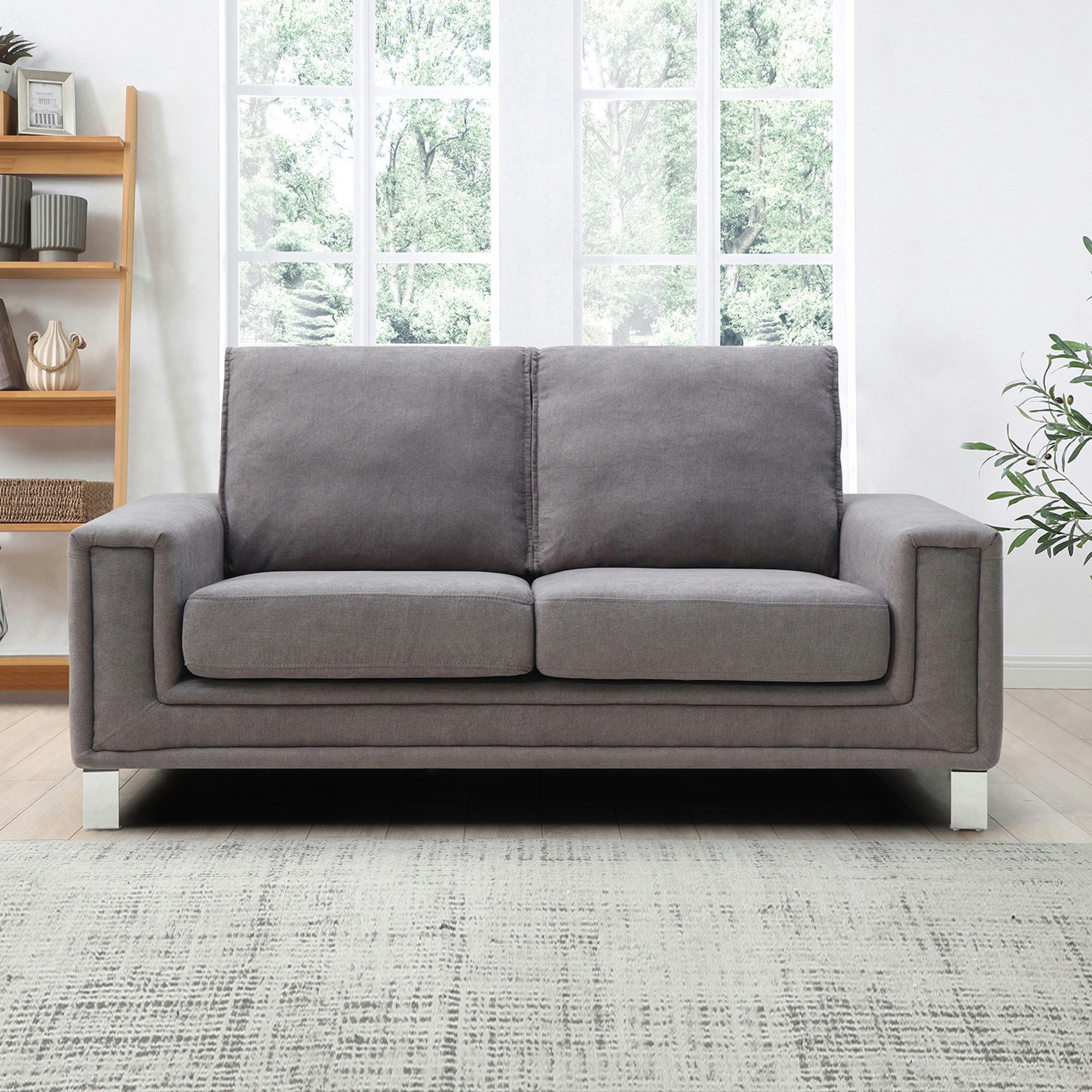 كنبة قماشيّة مقعدين من كاستر-hbxlivingroom-sofasandarmchairs-sofas-image-1