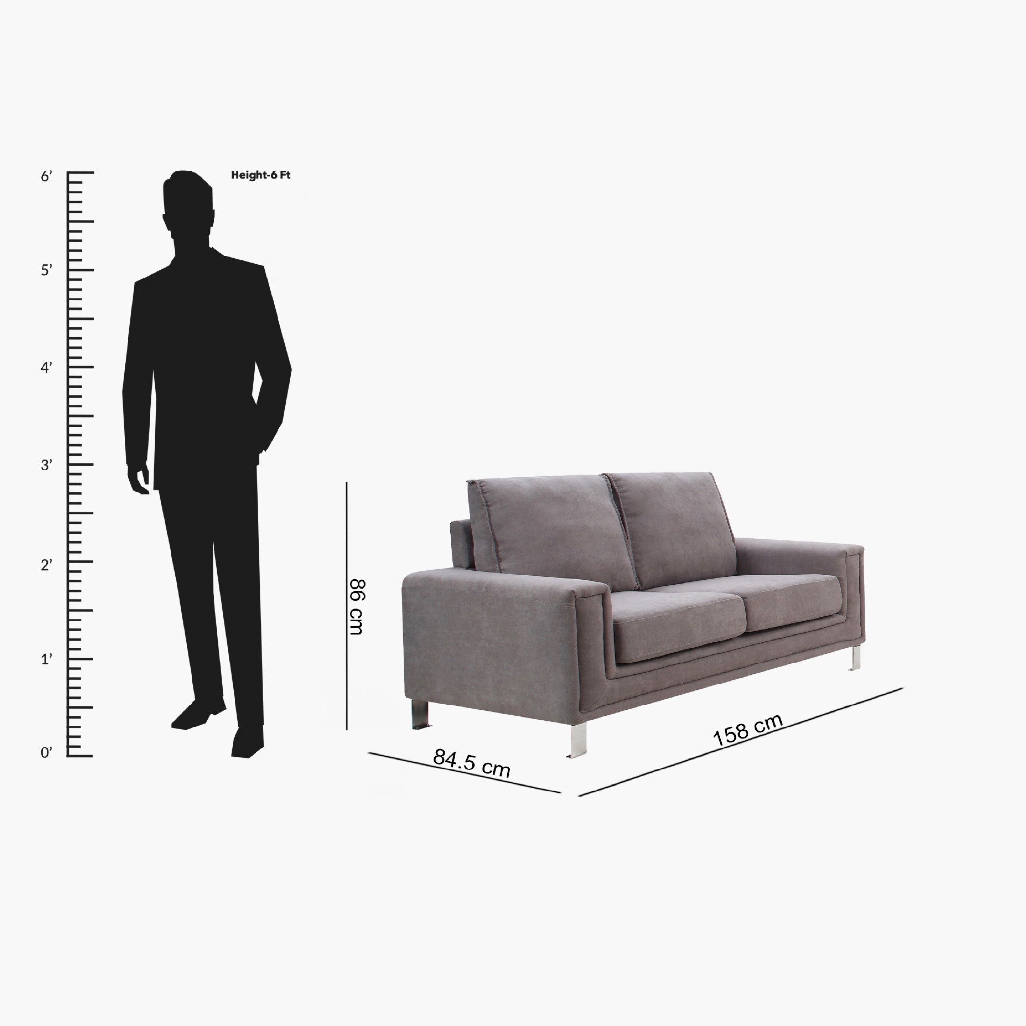 كنبة قماشيّة مقعدين من كاستر-hbxlivingroom-sofasandarmchairs-sofas-image-7
