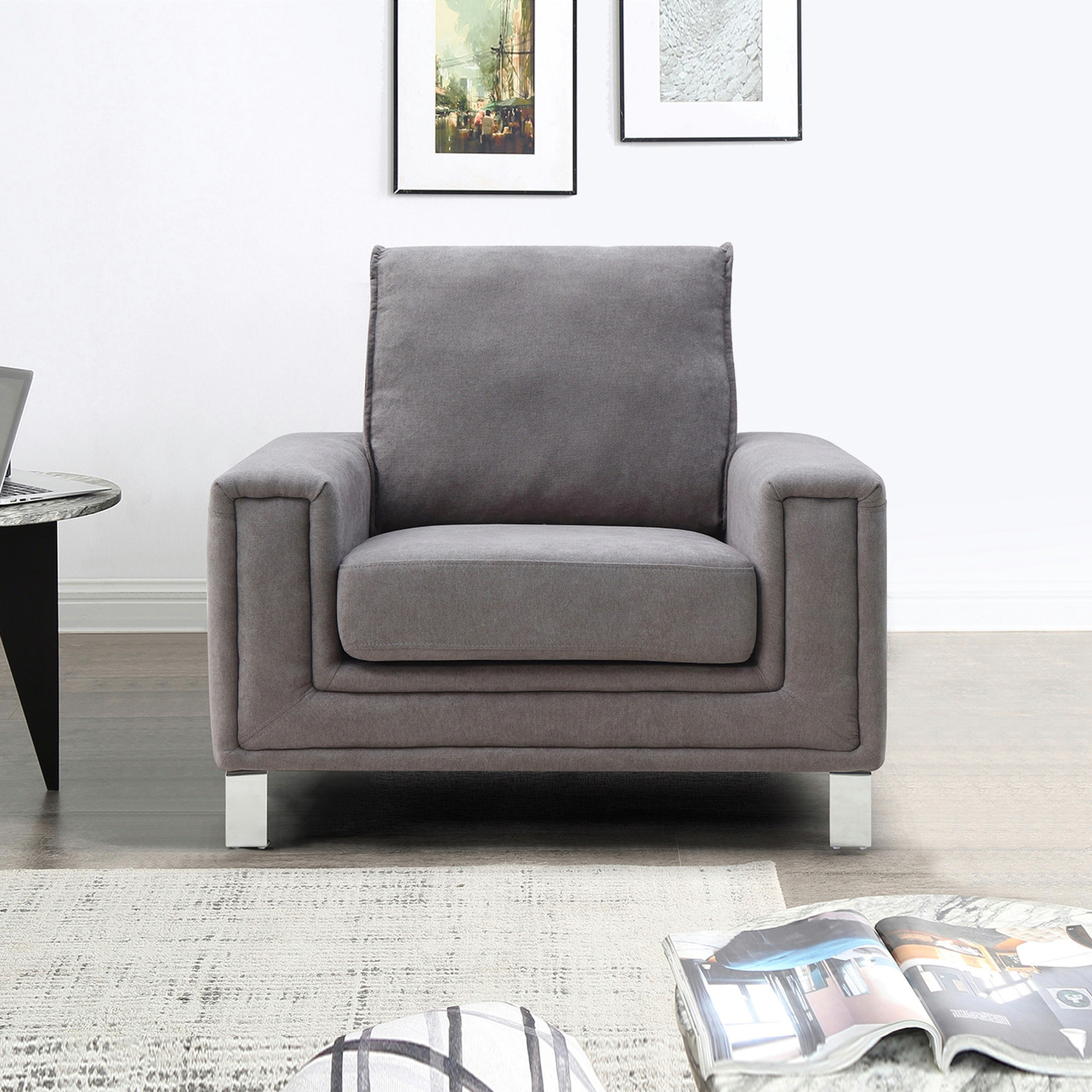 كنبة قماشيّة مقعد واحد من كاستر-hbxlivingroom-sofasandarmchairs-sofas-image-1