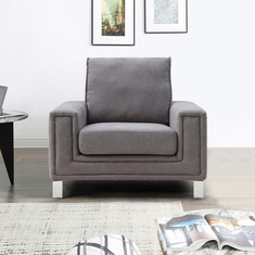 Caster 1-Seater Fabric Sofa
