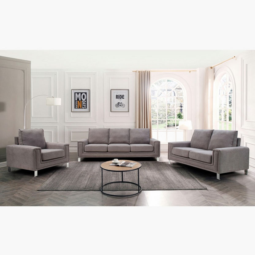 Caster 1-Seater Fabric Sofa-Armchairs-image-1