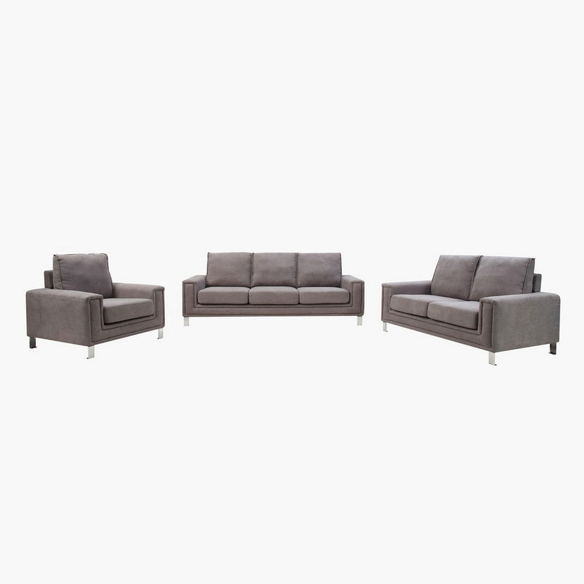 Caster 1-Seater Fabric Sofa-Armchairs-image-2
