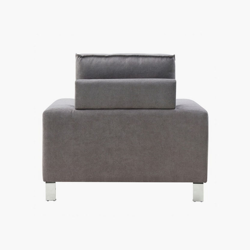 Caster 1-Seater Fabric Sofa-Armchairs-image-4