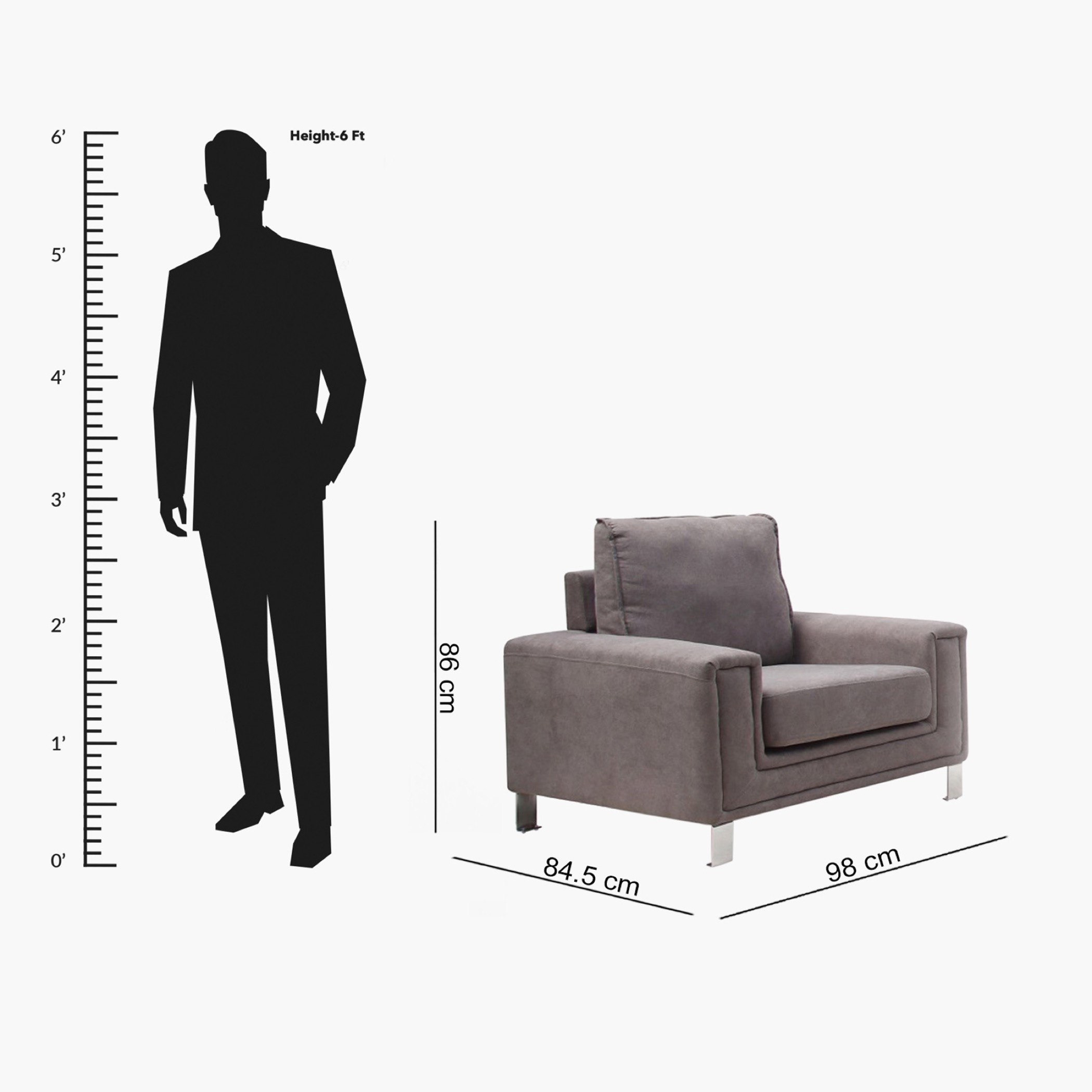 كنبة قماشيّة مقعد واحد من كاستر-hbxlivingroom-sofasandarmchairs-sofas-image-7