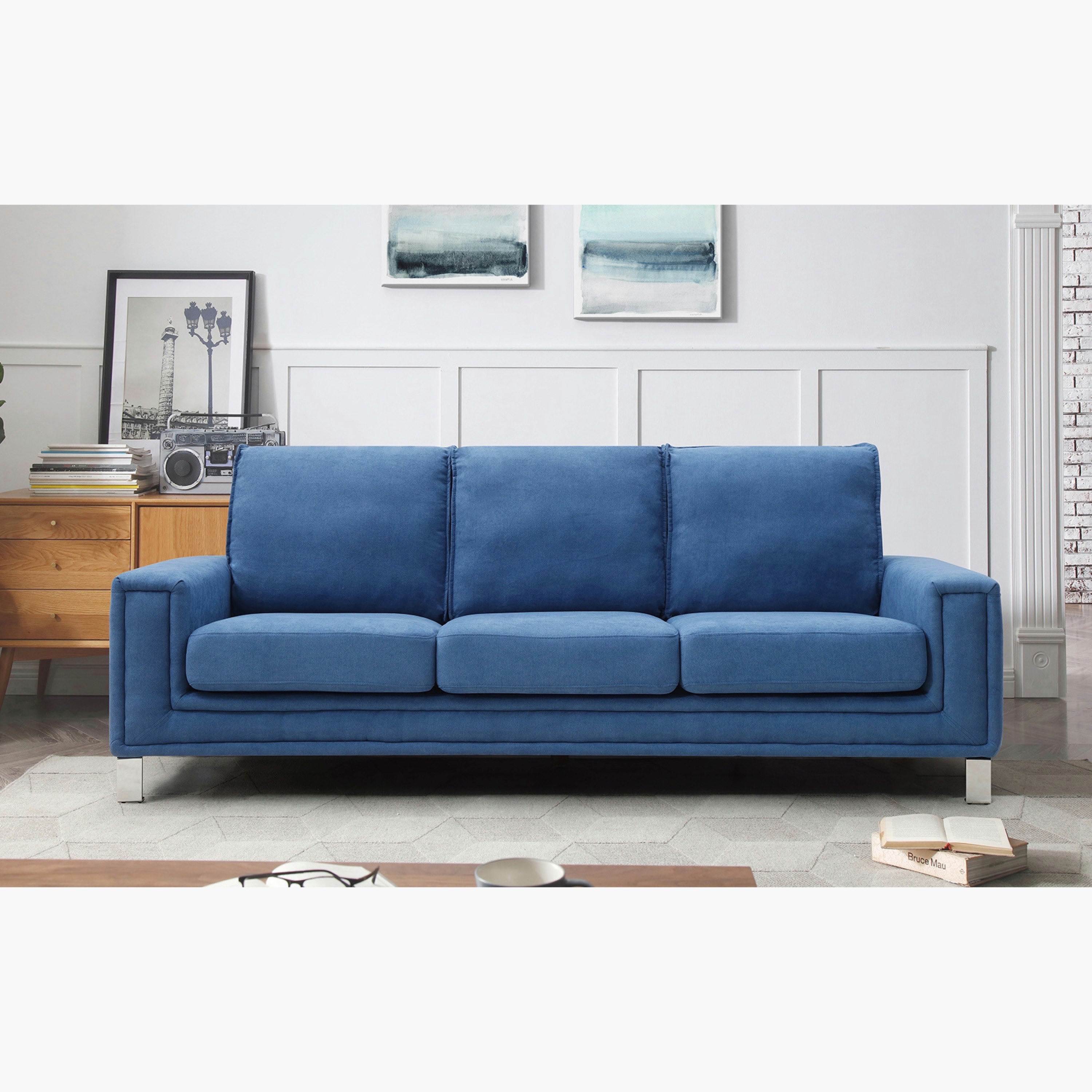 Caster 3-Seater Fabric Sofa-hbxlivingroom-sofasandarmchairs-sofas-image-1