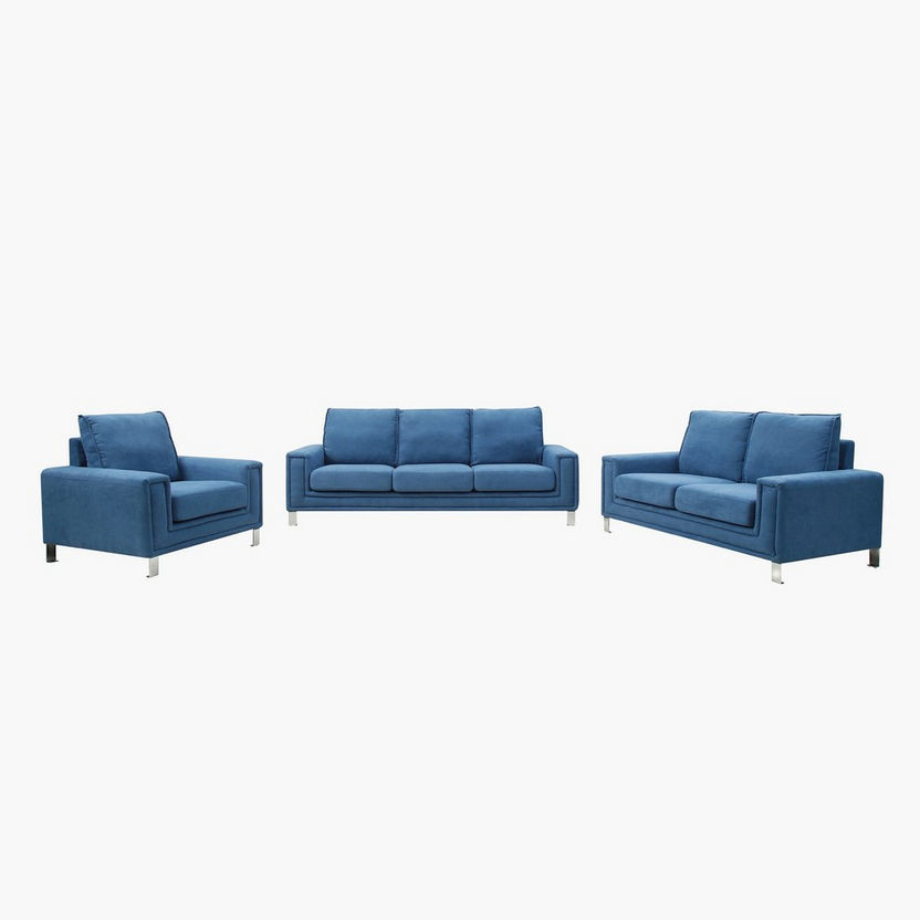 Caster 1-Seater Fabric Sofa-Armchairs-image-4
