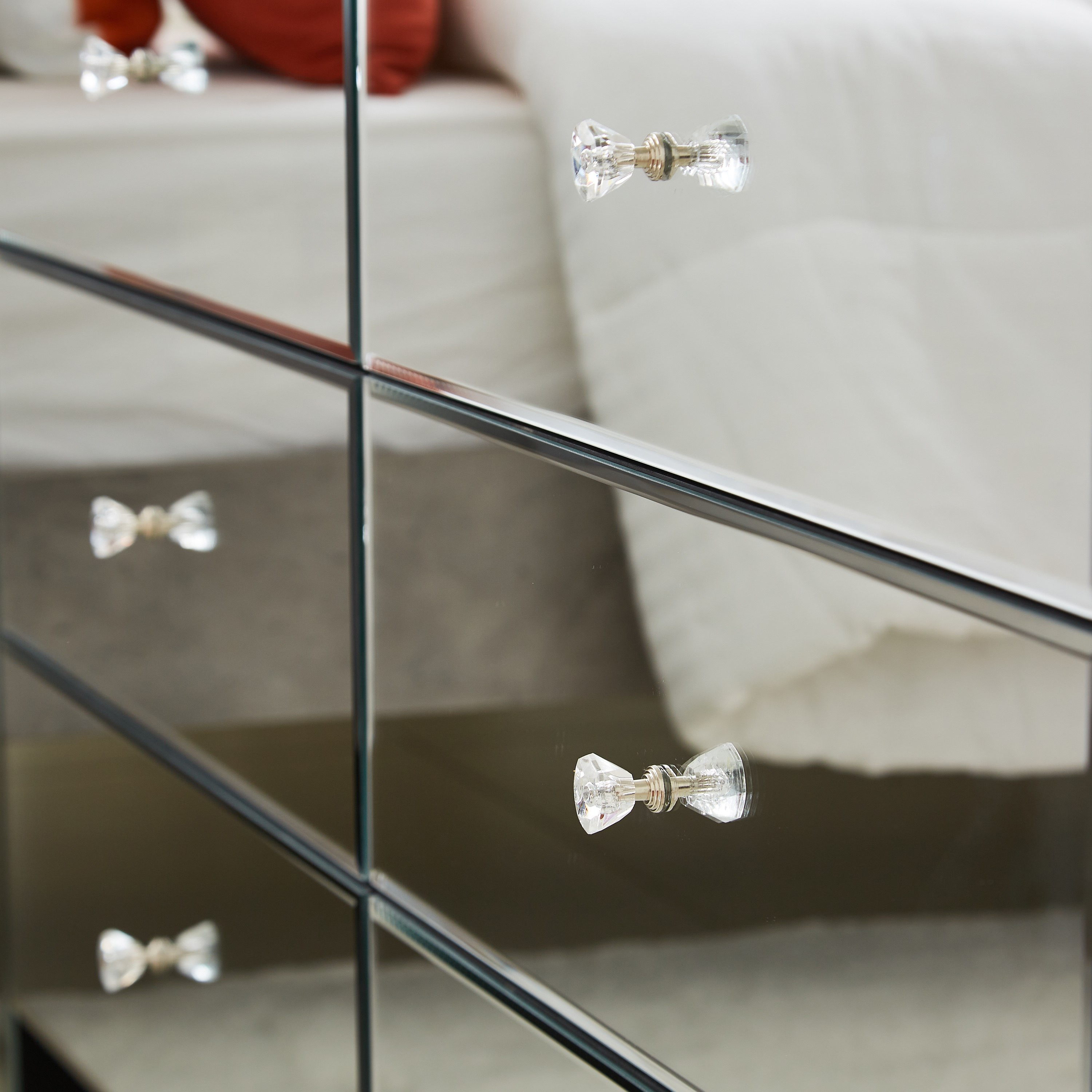 وحدة تخزين 6 أدراج بسطح مرآة - دوناتيلا من موڤو-hbxfurniture-dressersandchests-chestofdrawers-image-4