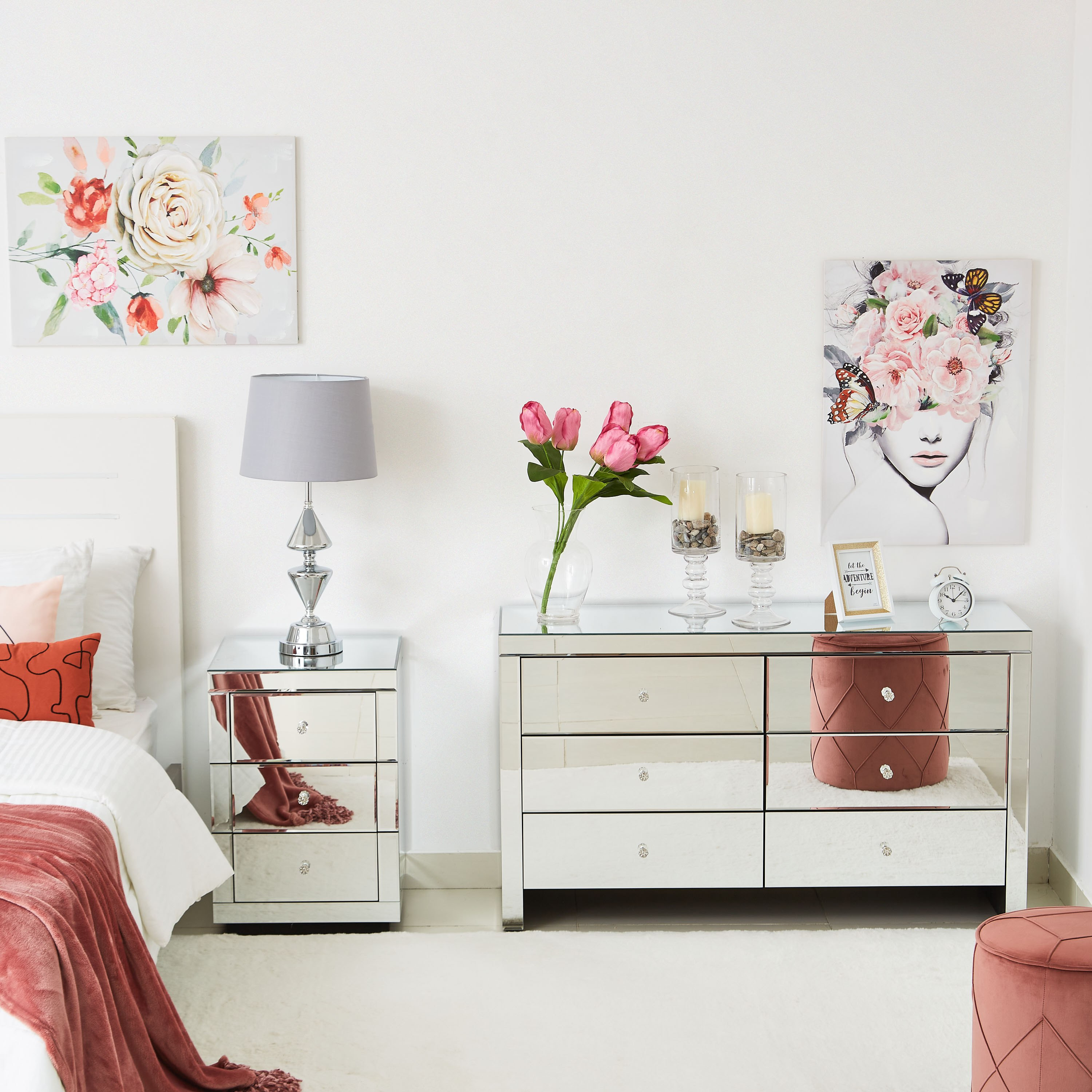 وحدة تخزين 6 أدراج بسطح مرآة - دوناتيلا من موڤو-hbxfurniture-dressersandchests-chestofdrawers-image-5