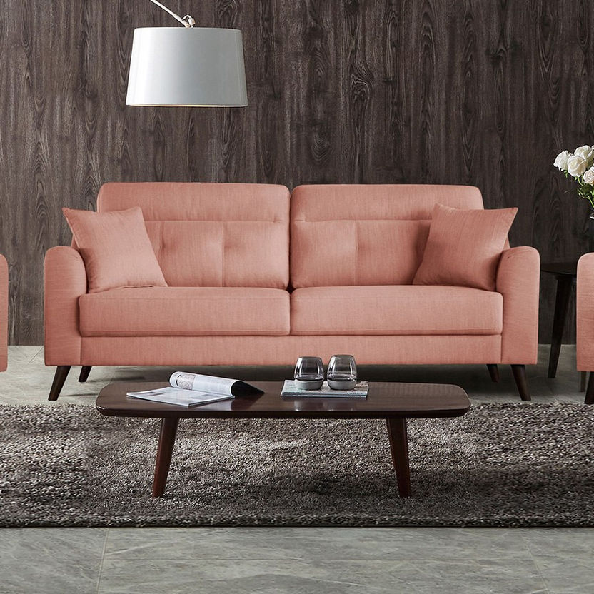 Barista 3-Seater Fabric Sofa with 2 Cushions-Sofas-image-0