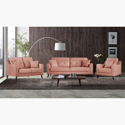 Barista 3-Seater Fabric Sofa with 2 Cushions
