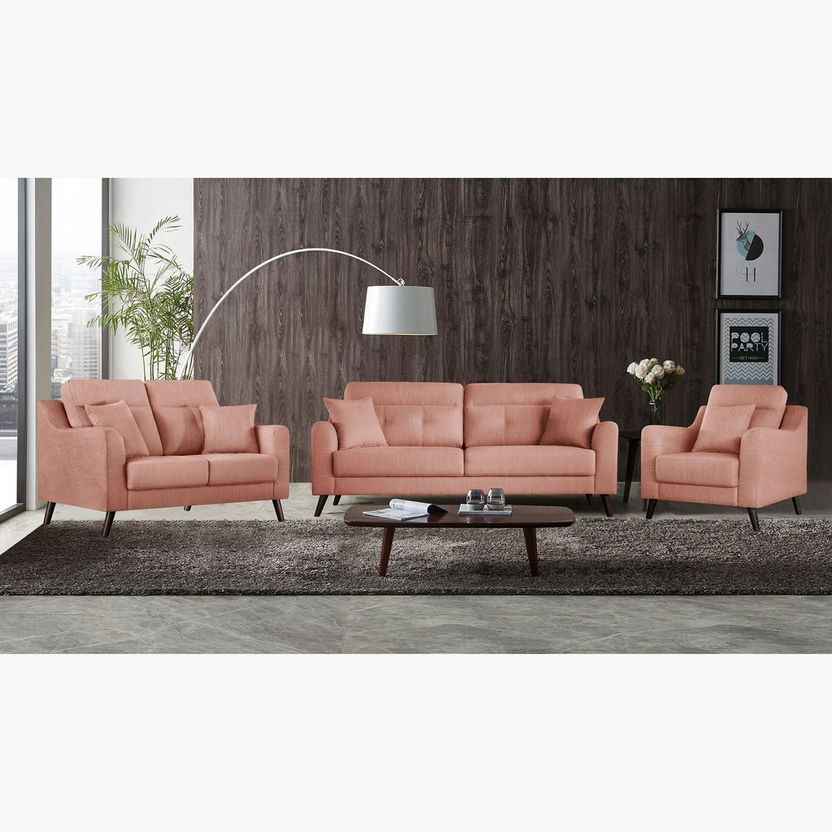 Barista 3-Seater Fabric Sofa with 2 Cushions-Sofas-image-2