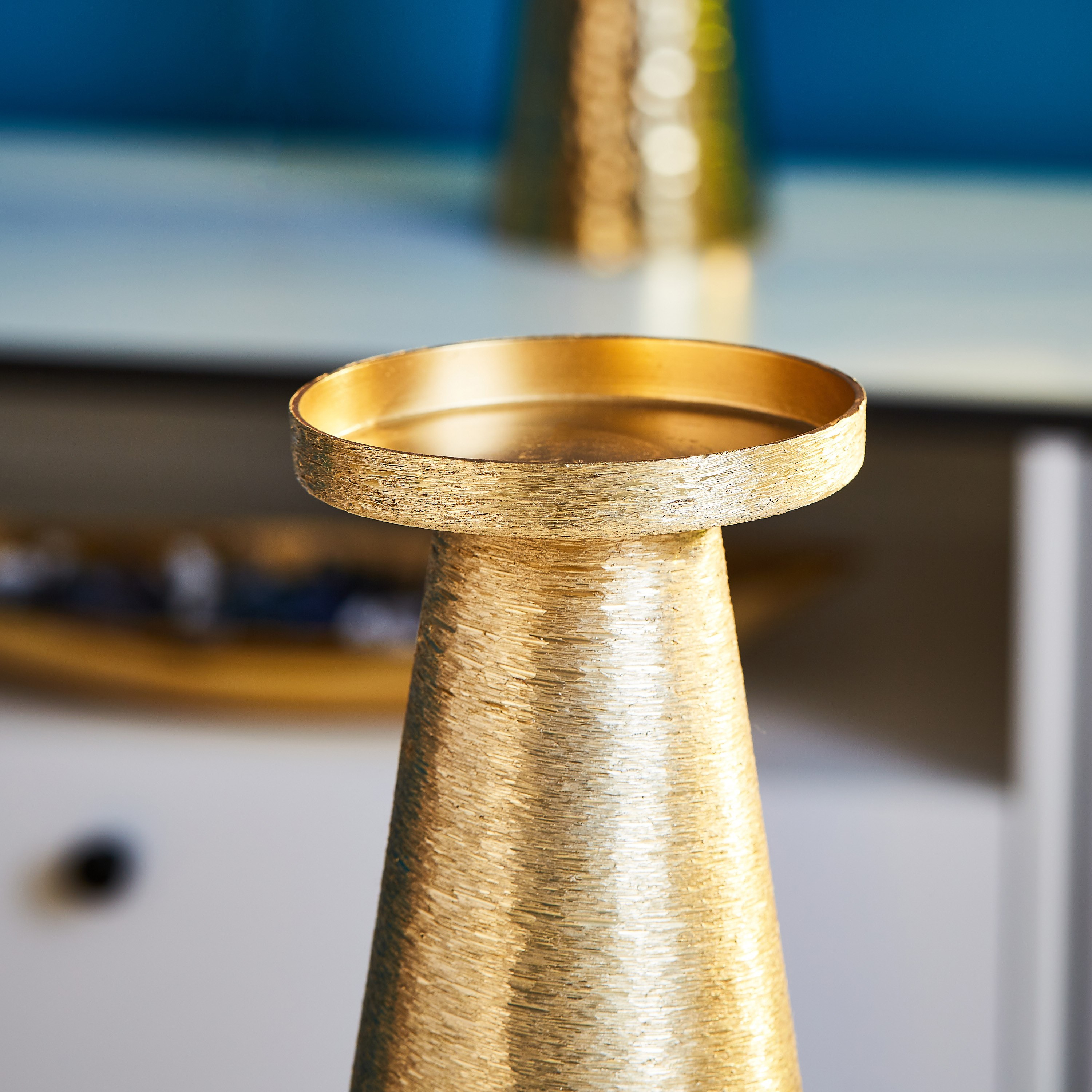 حامل شموع عمودي مطلي بالمينا معدني من إنايا - 30 سم-hbxlivingroom-decorandaccessories-candleholders-image-3