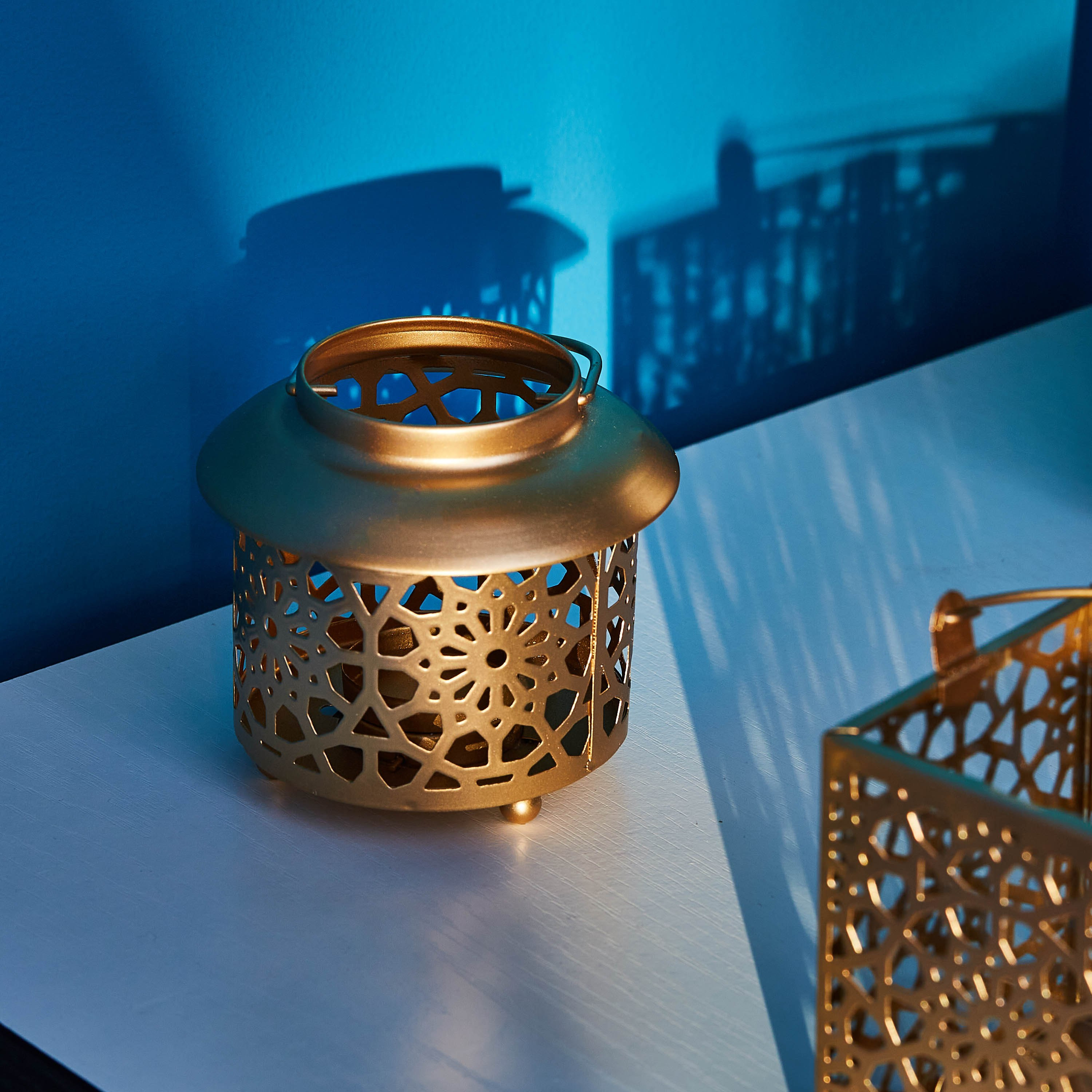 حامل شموع مستدير معدني مشربية من كاي-hbxlivingroom-decorandaccessories-candleholders-image-1
