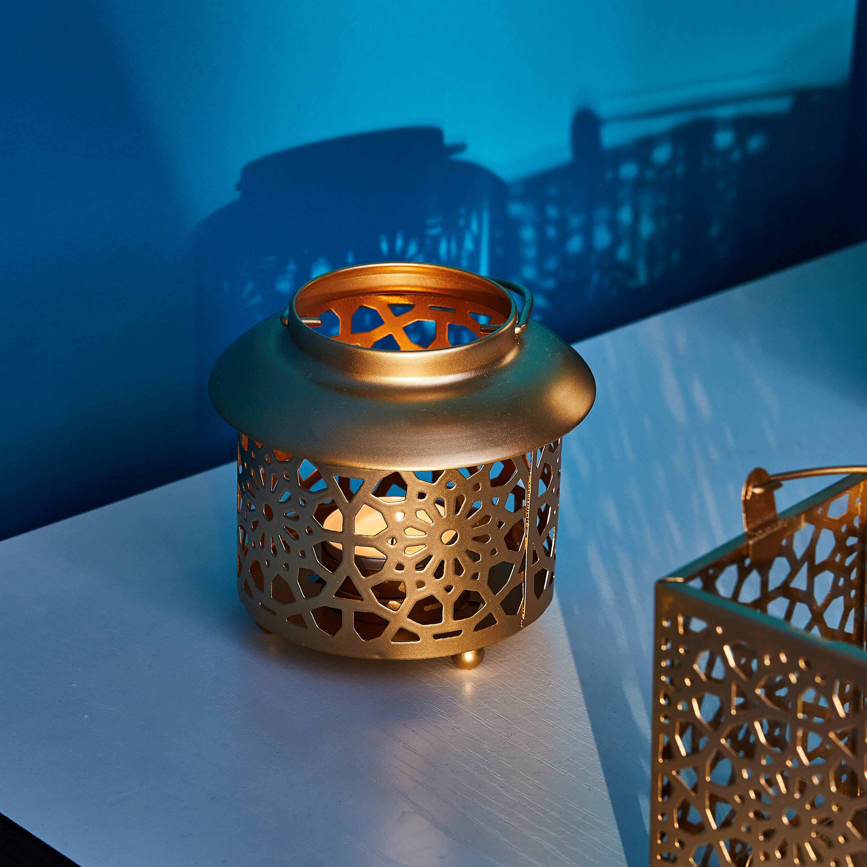حامل شموع مستدير معدني مشربية من كاي-hbxlivingroom-decorandaccessories-candleholders-image-2