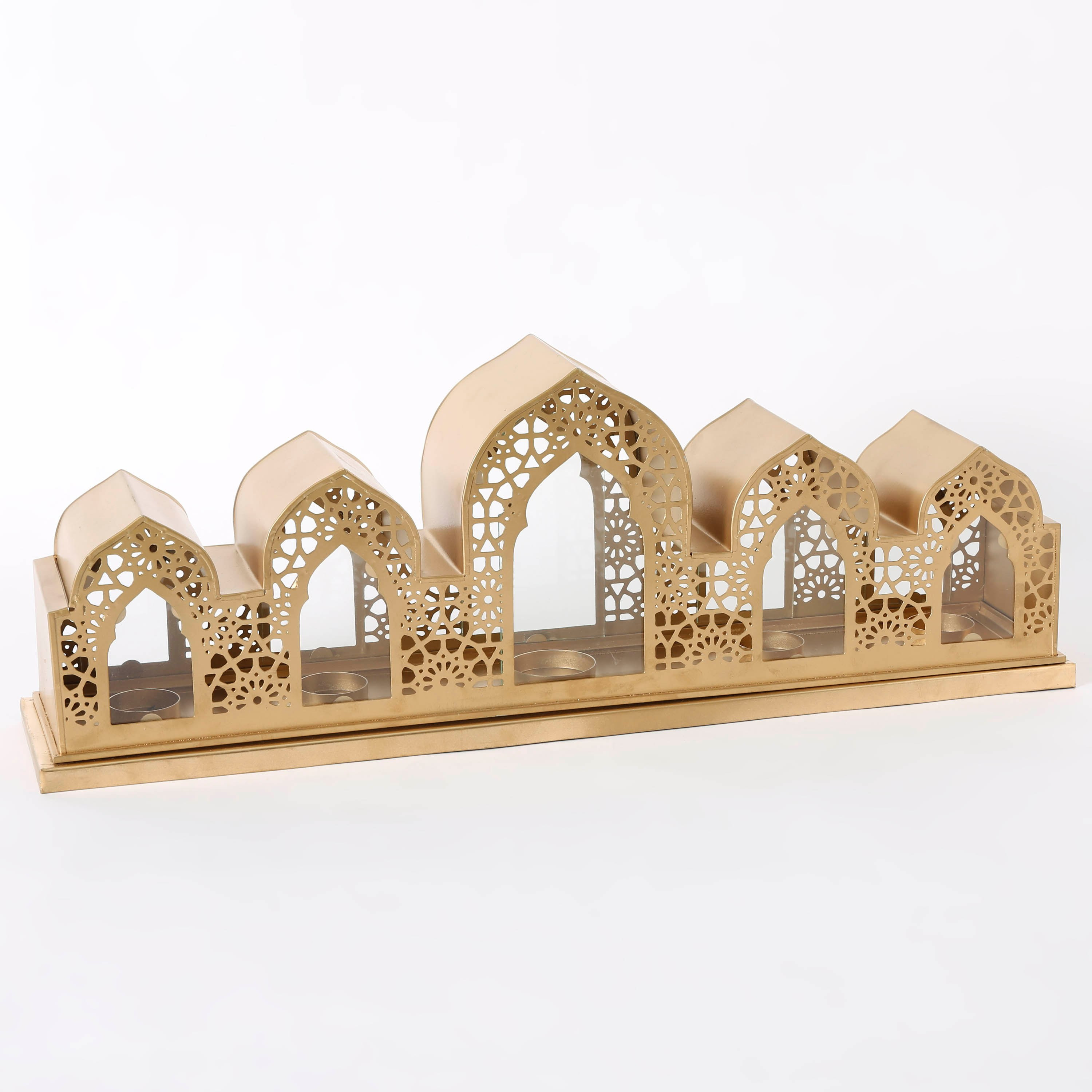 حامل 5 شموع صغيرة معدني كاي من مشربية-hbxlivingroom-decorandaccessories-candleholders-image-5