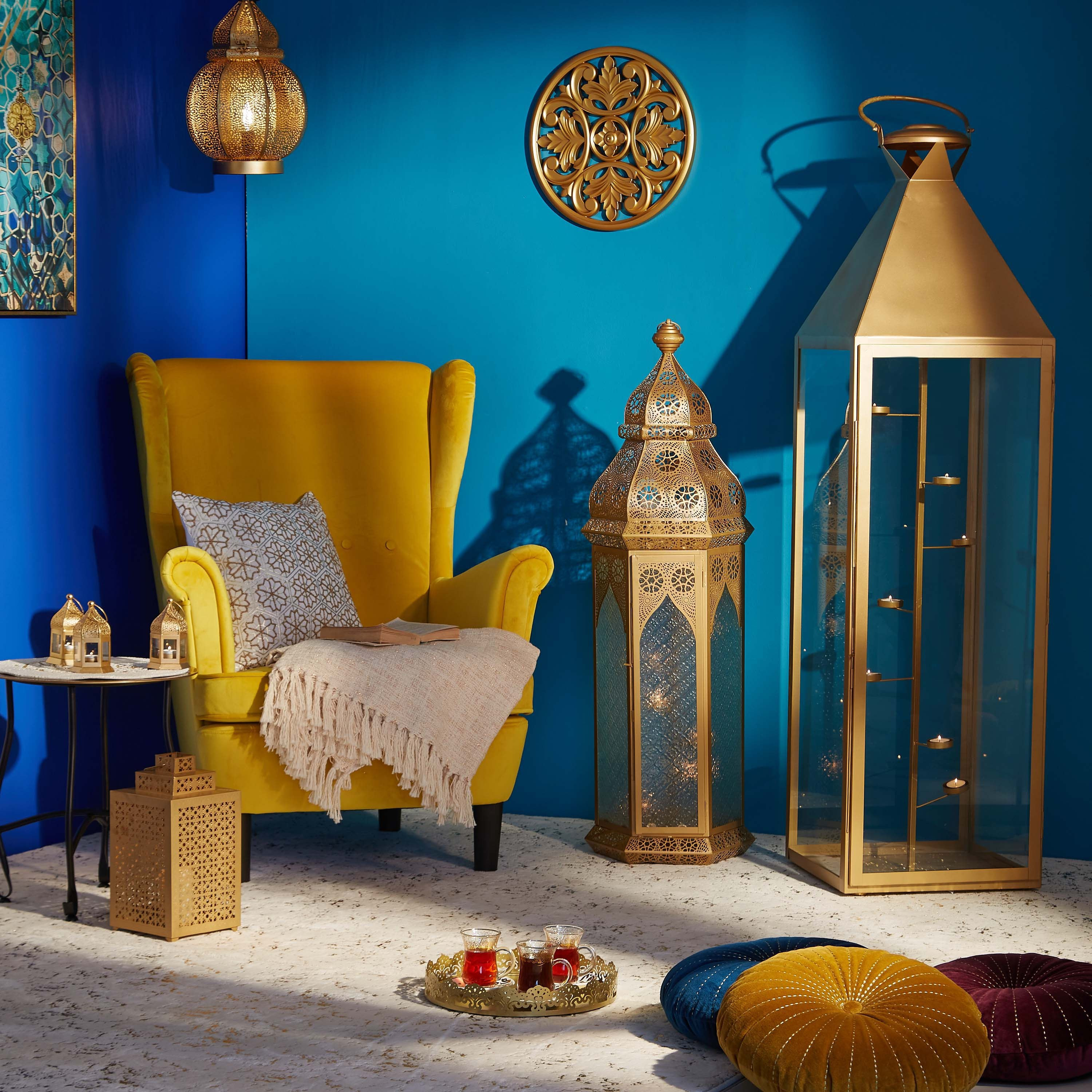 فانوس جالي معدن من كاي - طقم من 3 قطع-hbxdecorandfurnishings-homeaccessories-lanterns-image-4
