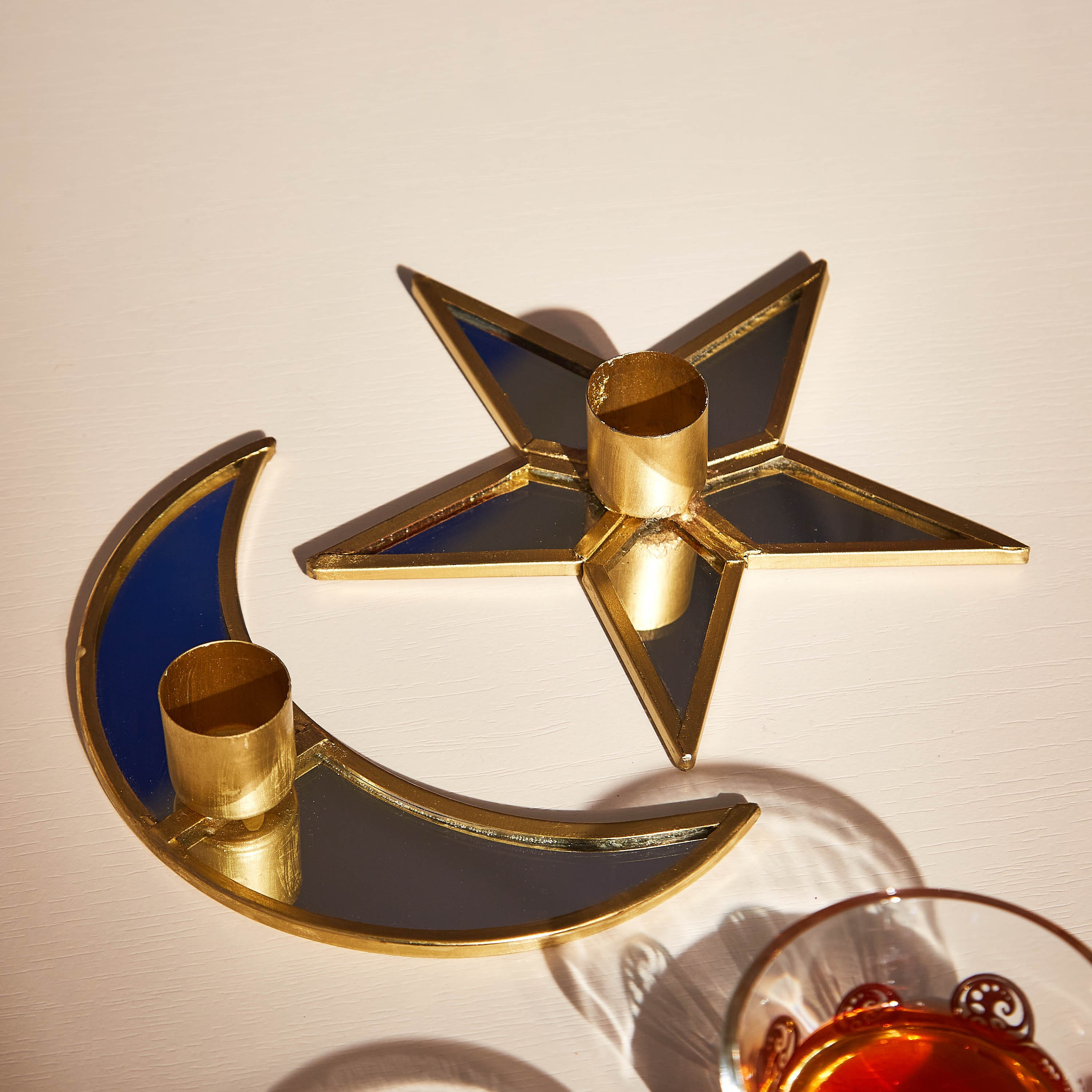 حامل شموع فوتييف معدني شاند سيتارا من كاي - طقم من قطعتين-hbxlivingroom-decorandaccessories-candleholders-image-3