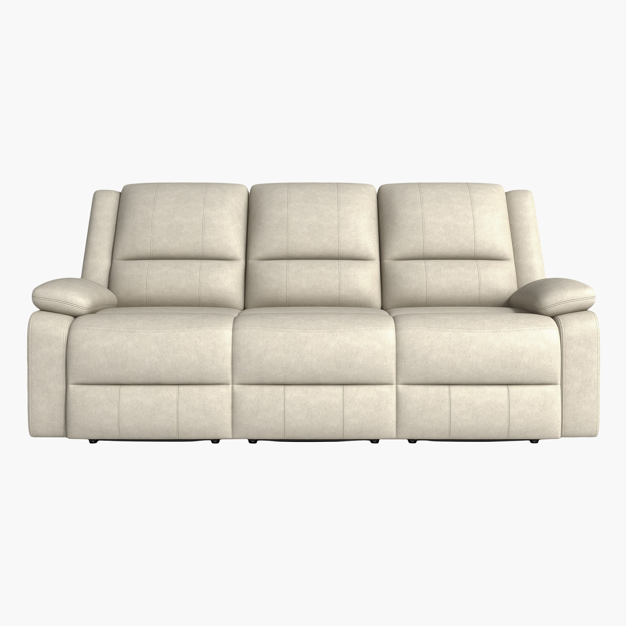 كنبة 3 مقاعد قماش شبيه بالجلد قابلة للضبط من لانسر-hbxlivingroom-sofasandarmchairs-sofas-image-1
