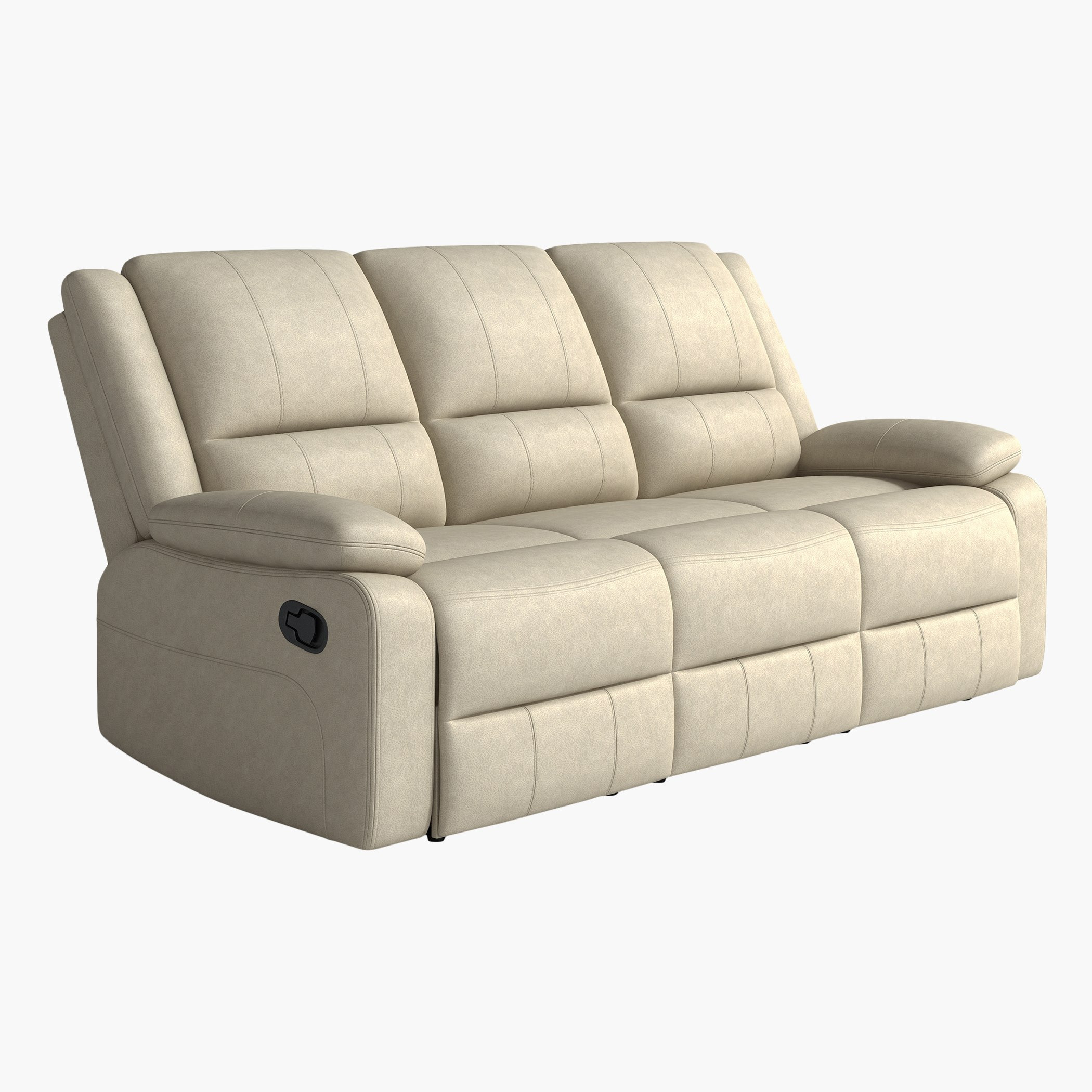 كنبة 3 مقاعد قماش شبيه بالجلد قابلة للضبط من لانسر-hbxlivingroom-sofasandarmchairs-sofas-image-2