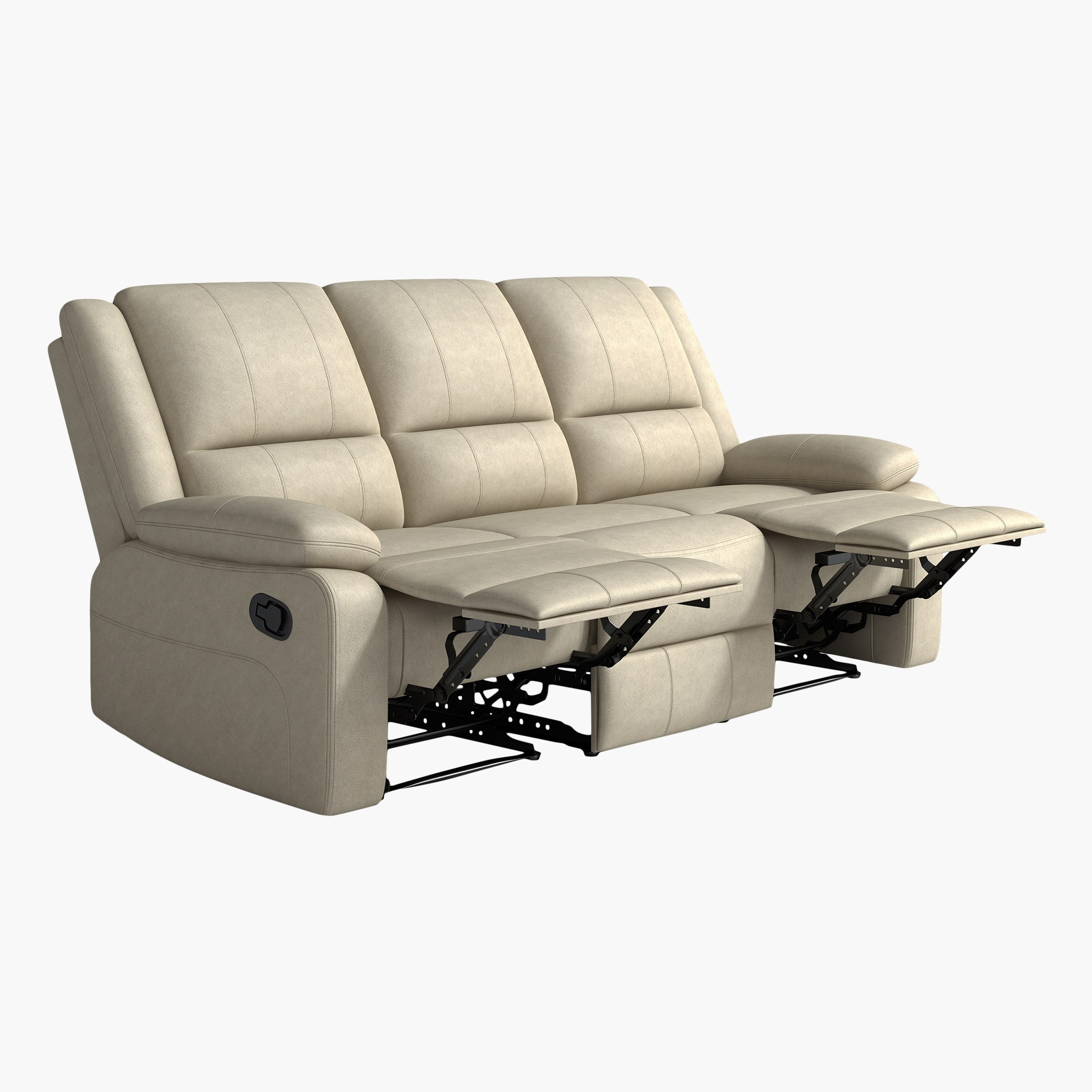 كنبة 3 مقاعد قماش شبيه بالجلد قابلة للضبط من لانسر-hbxlivingroom-sofasandarmchairs-sofas-image-3