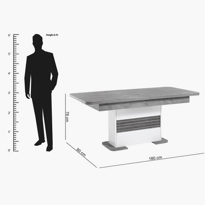 Vertigo 6 to 8 Seater Dining Table with Extension