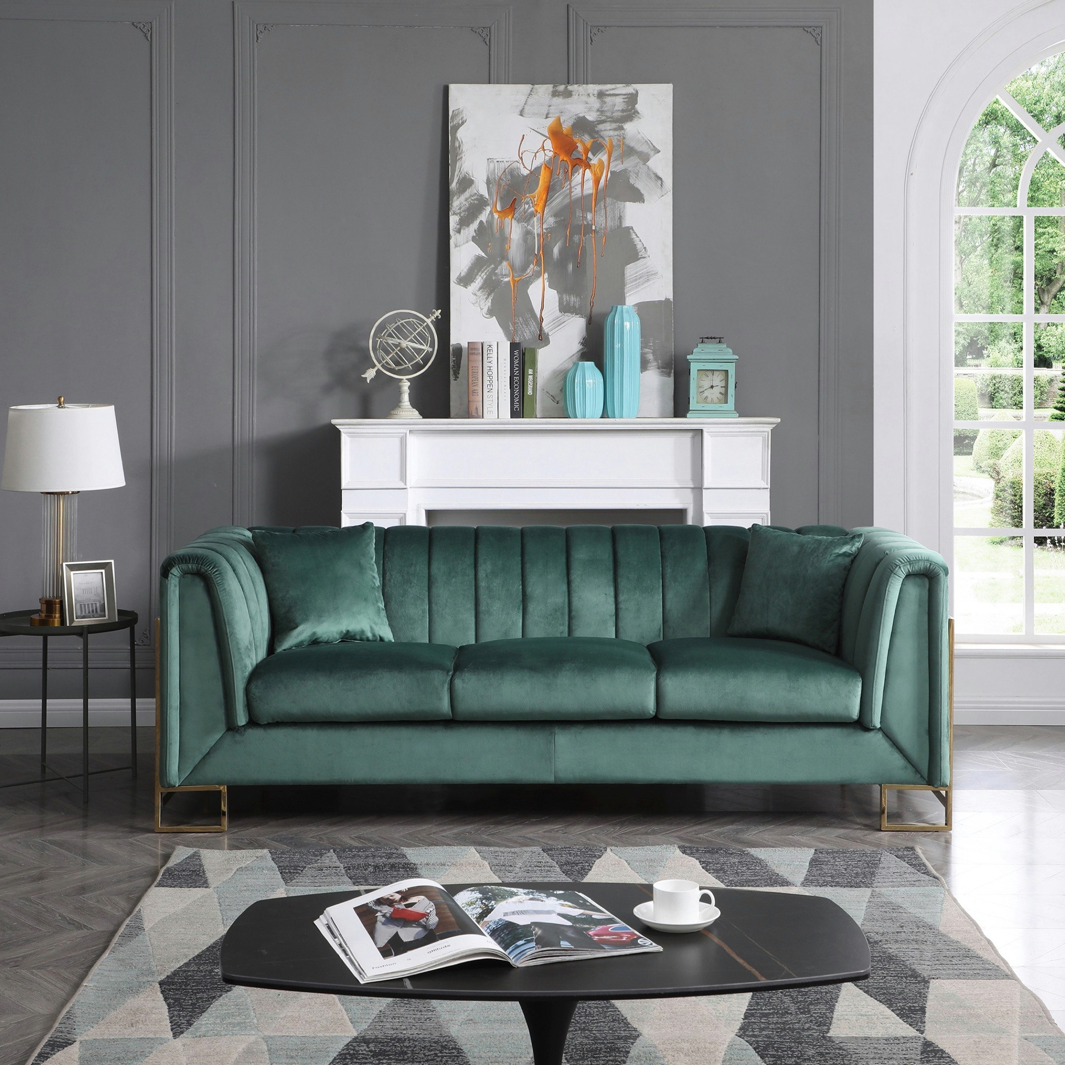 كنبة مخمليّة 3 مقاعد من آندس-hbxlivingroom-sofasandarmchairs-sofas-image-1