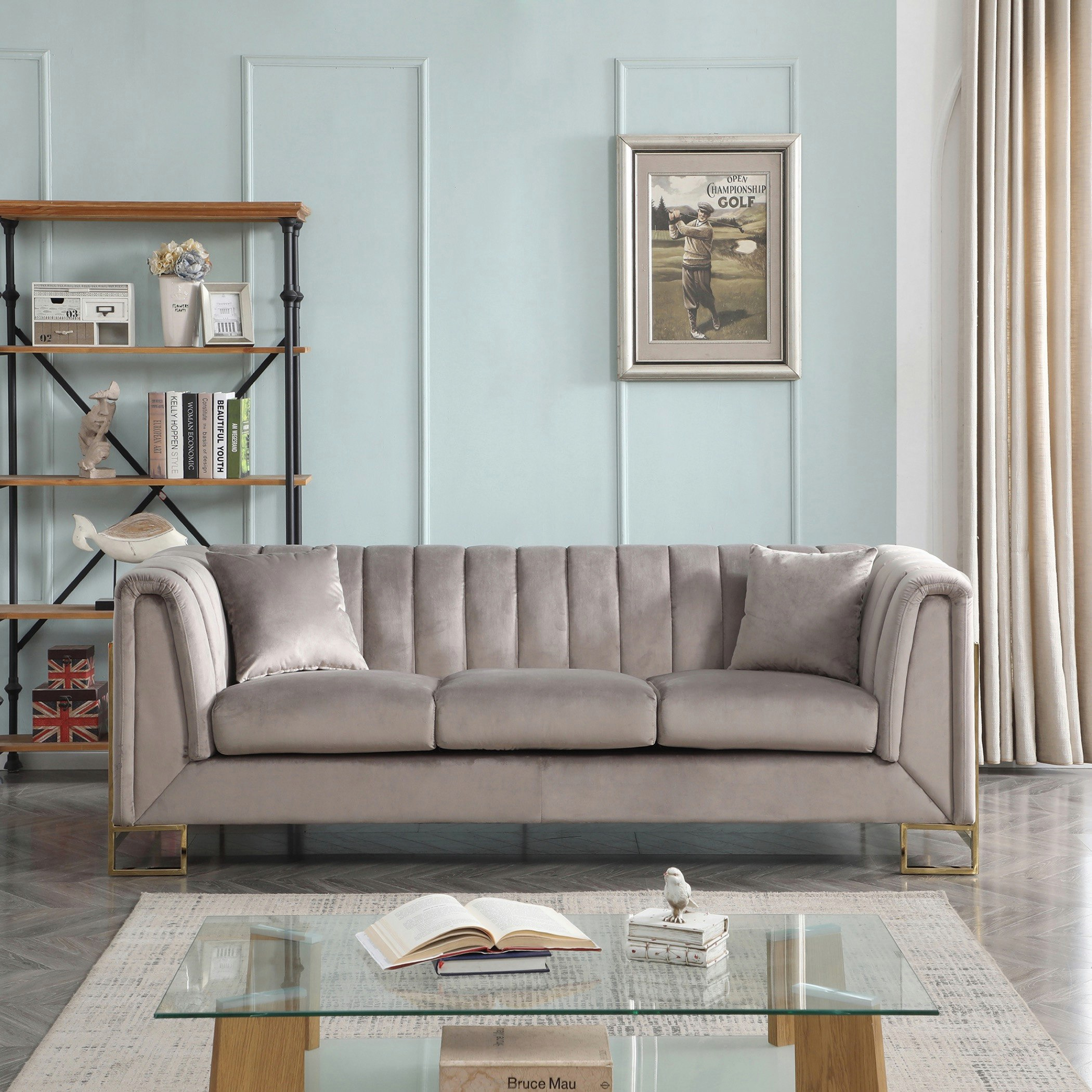 كنبة مخمليّة 3 مقاعد من آندس-hbxlivingroom-sofasandarmchairs-sofas-image-1