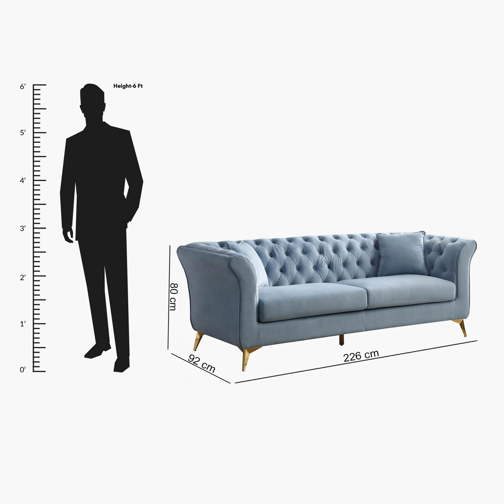 كنبة مخمليّة 3 مقاعد مع وسادتين من أورو-hbxlivingroom-sofasandarmchairs-sofas-image-11