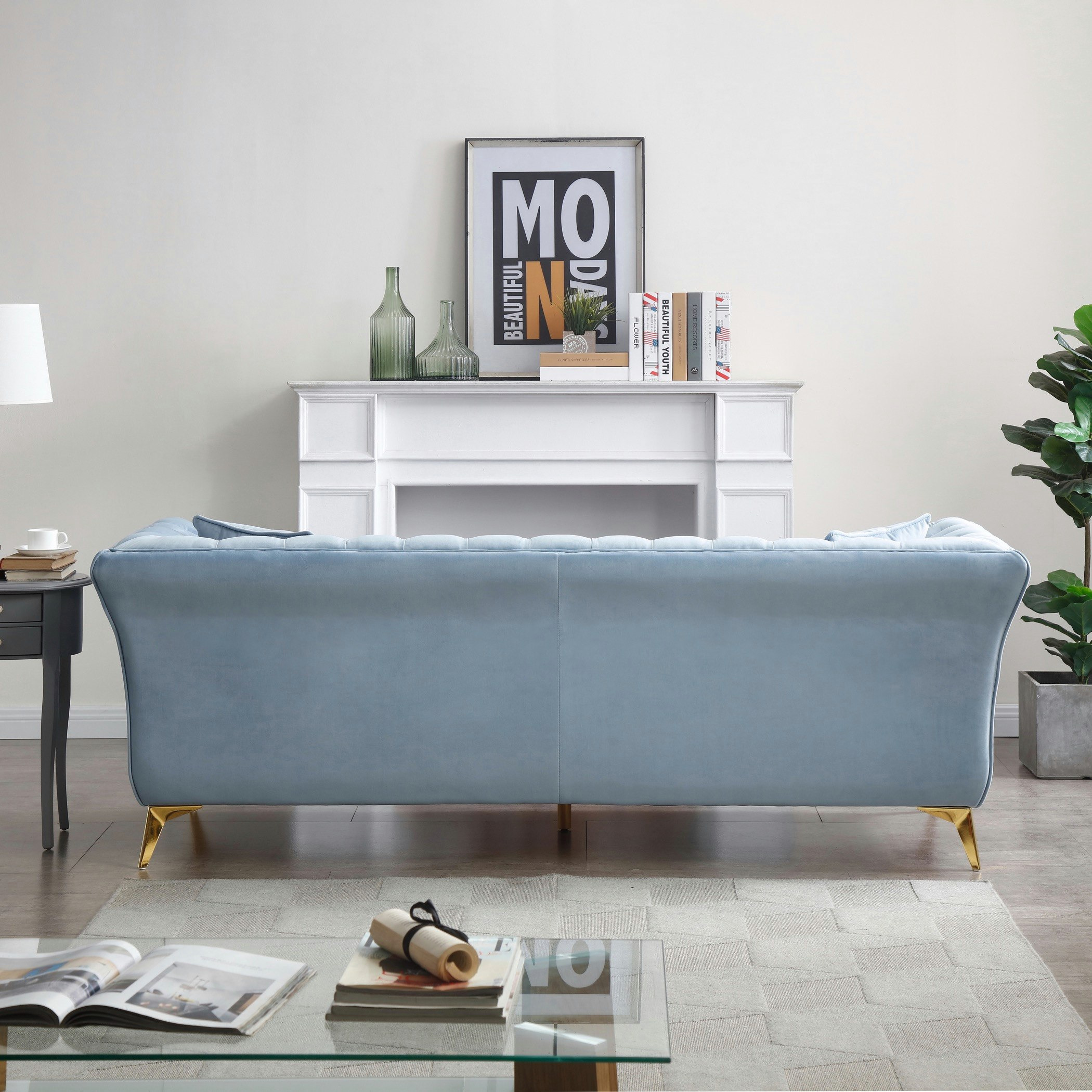 كنبة مخمليّة 3 مقاعد مع وسادتين من أورو-hbxlivingroom-sofasandarmchairs-sofas-image-4